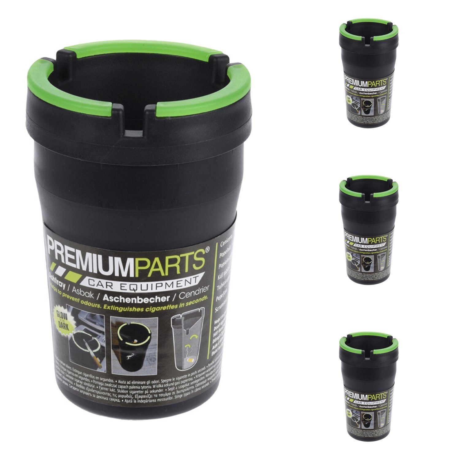 Mojawo Пепельницы Windaschenbecher Sturmaschenbecher mit Neon Deckel Autoaschenbecher