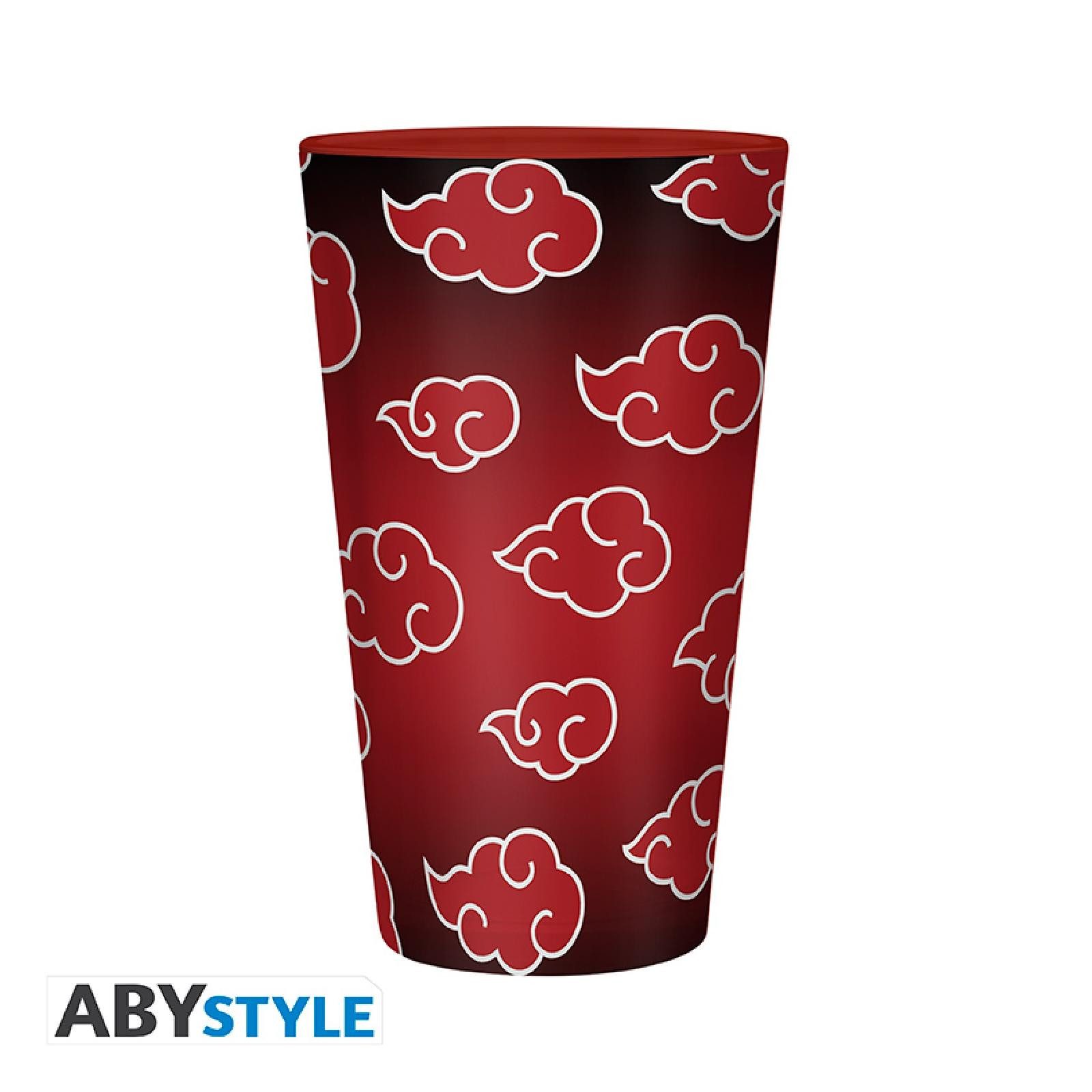 Tasse NARUTO SHIPPUDEN - Large Glass - 400ml - Akatsuki -