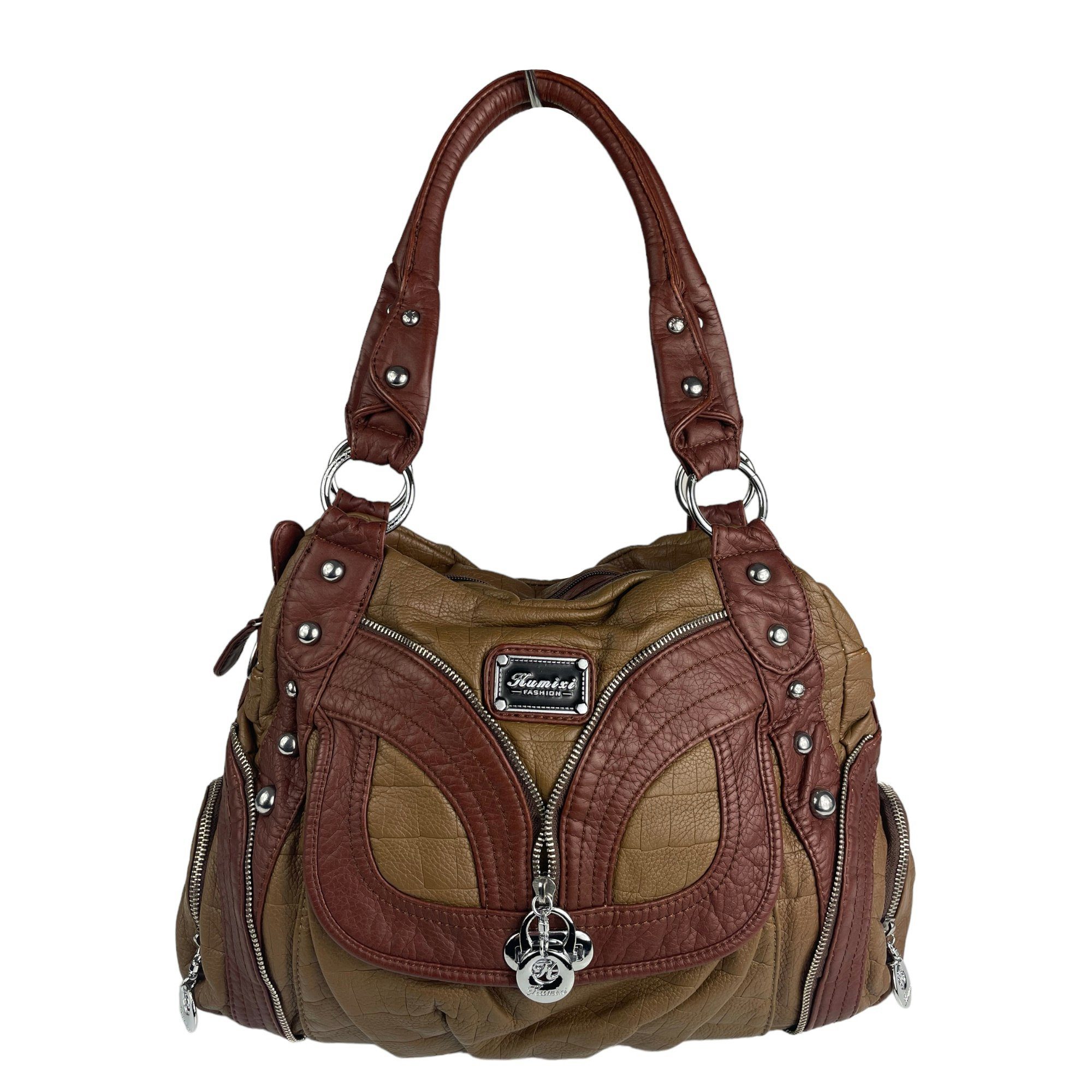 Taschen4life Schultertasche klassische Damen Handtasche AK1168, günstig online kaufen
