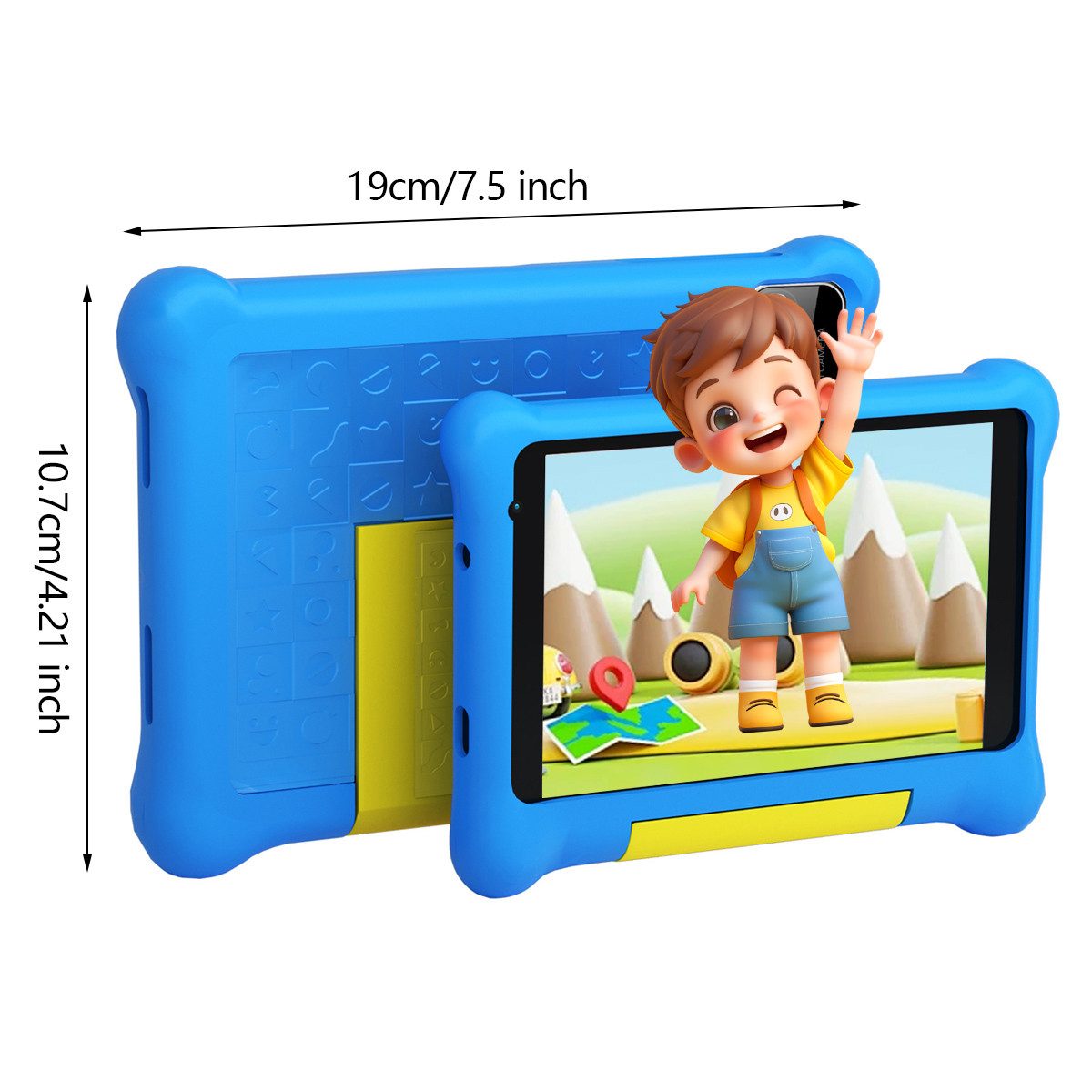 BUFO 7-Zoll Android13 5GB+32GB icherheitskoffer für Spiel und Lernen Kinder Tablet (7", 32 GB, Android, WiFi, Kinder Tablet)