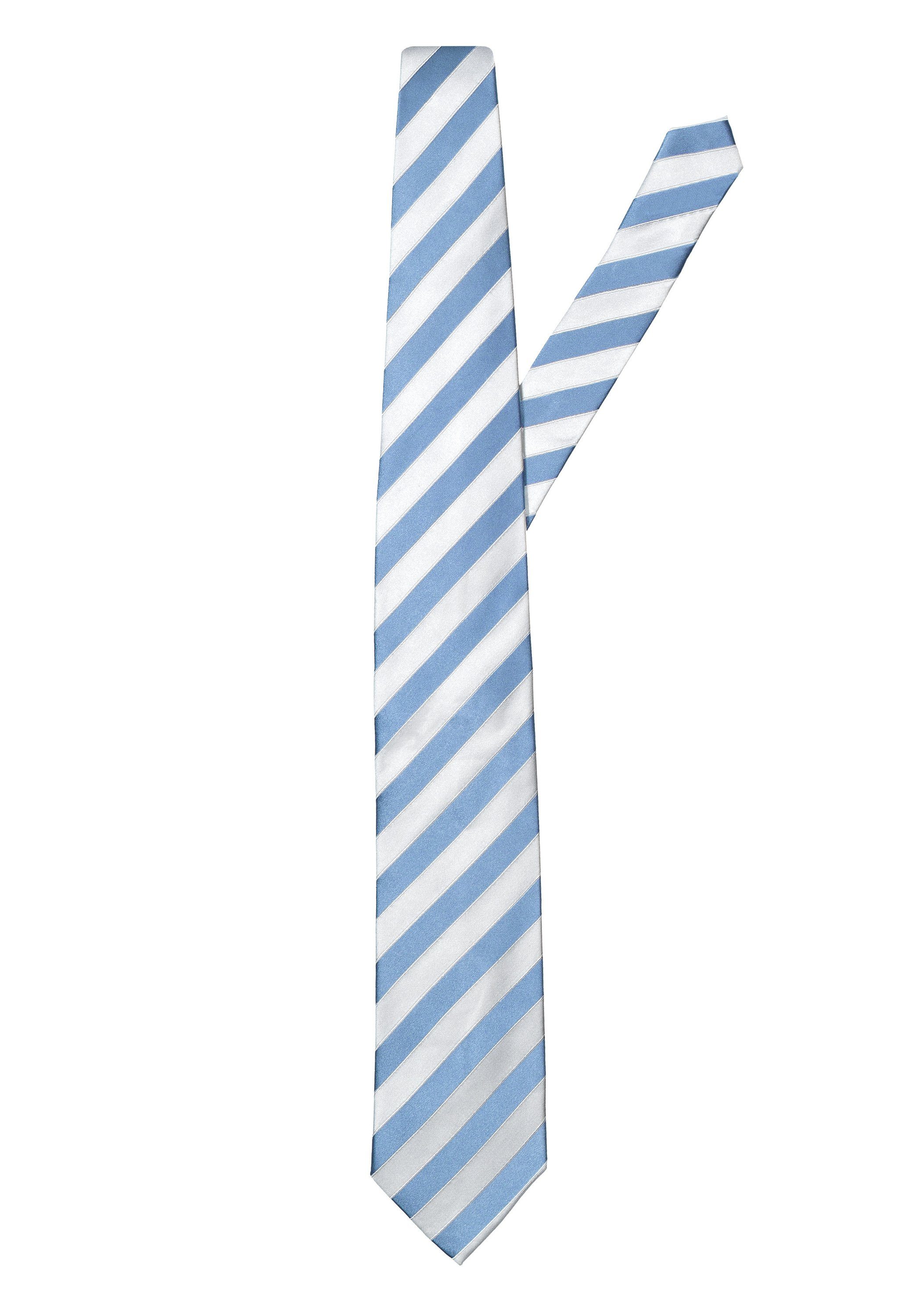 Vincenzo gestreift Boretti blau/weiß Krawatte