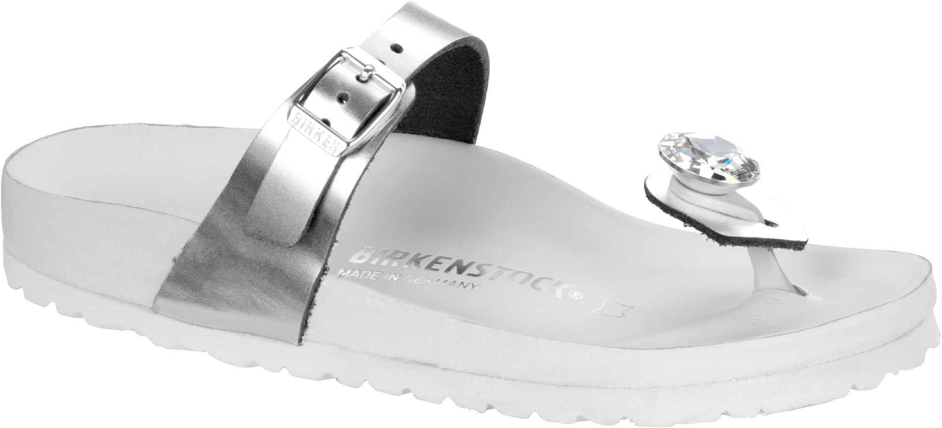 Birkenstock Birkenstock Zehensteg Kaduna metallic silver diamond 1009007 Pantolette