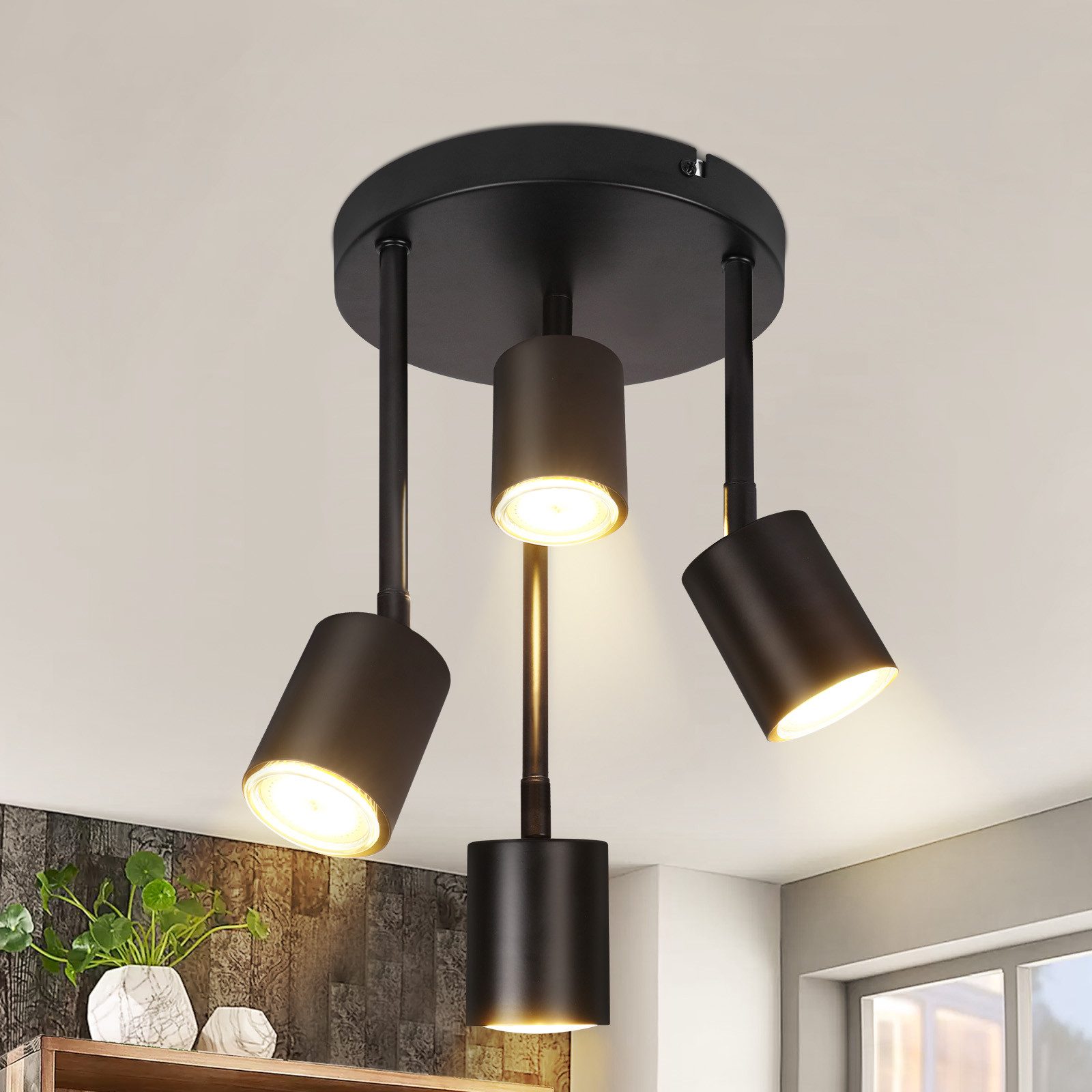 ZMH Deckenstrahler 3/4 Flammig Modern Schwenkbar günstig online kaufen