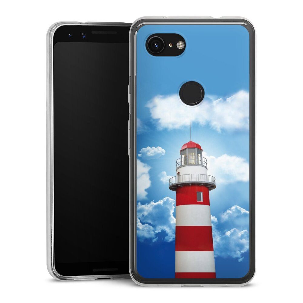 DeinDesign Handyhülle Leuchtturm Wolke Himmel Leuchtturm, Google Pixel 3a Slim Case Silikon Hülle Ultra Dünn Schutzhülle