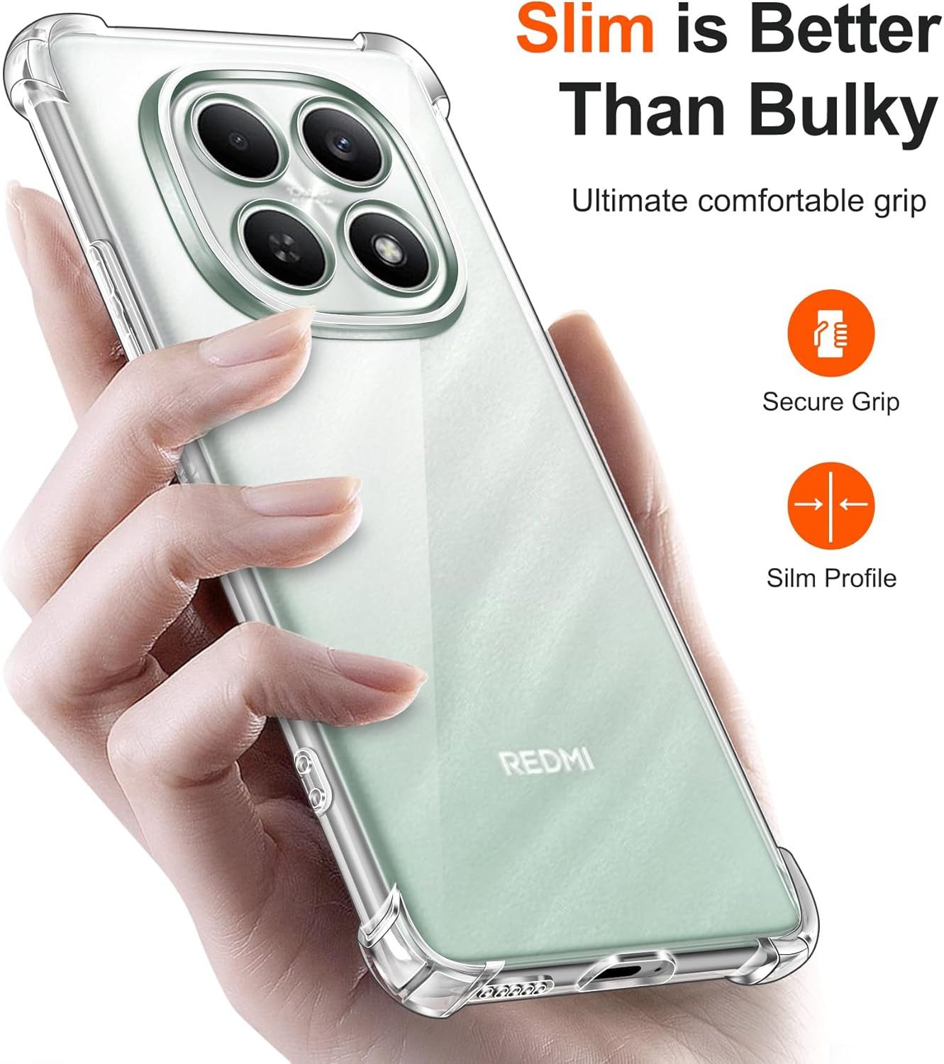 Widmann-Shop Smartphone-Hülle Poco M8 Pro, M8 Hülle Case Transparent 5G Cover, Für Poco M8, Für Poco M8 Pro