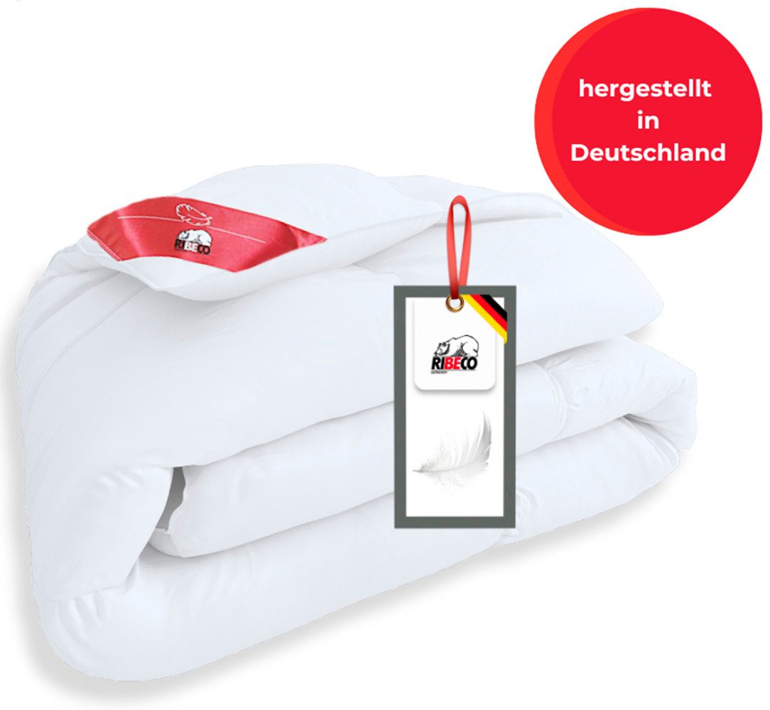 RIBECO Daunenbettdecke + Kopfkissen Johanna, Füllung: Bettdecke: 80% Daunen günstig online kaufen