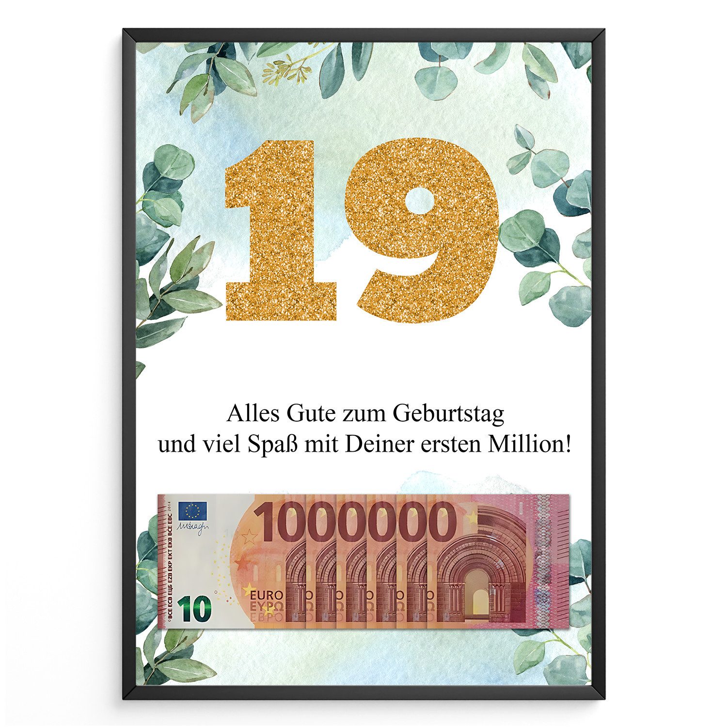 Tigerlino Poster Geldgeschenk Geburtstag Frauen Männer günstig online kaufen