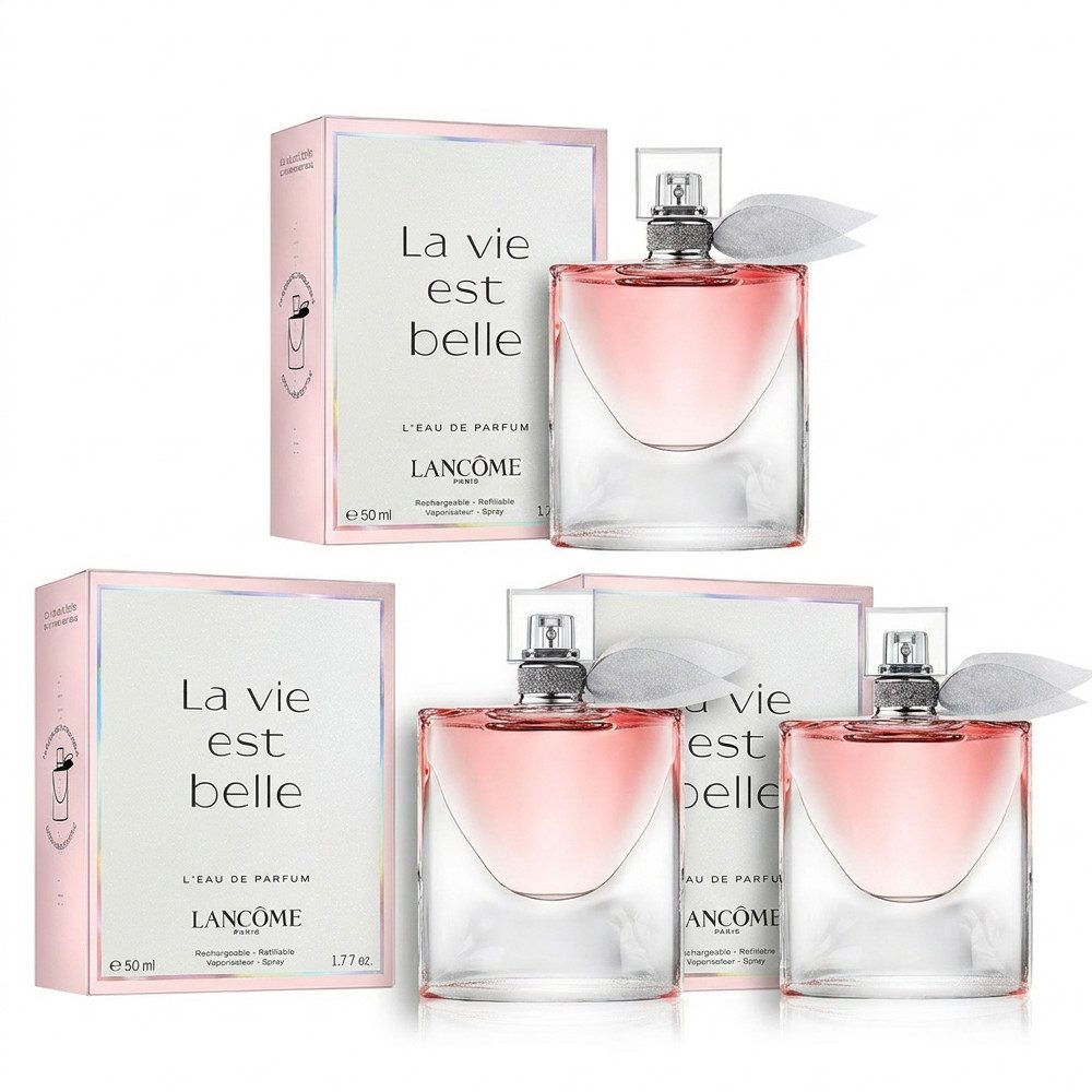 LANCOME Eau de Parfum LANCOME La vie est belle Eau de Parfum 3er Set, Vorteilspack mit drei identischen Eau de Parfums