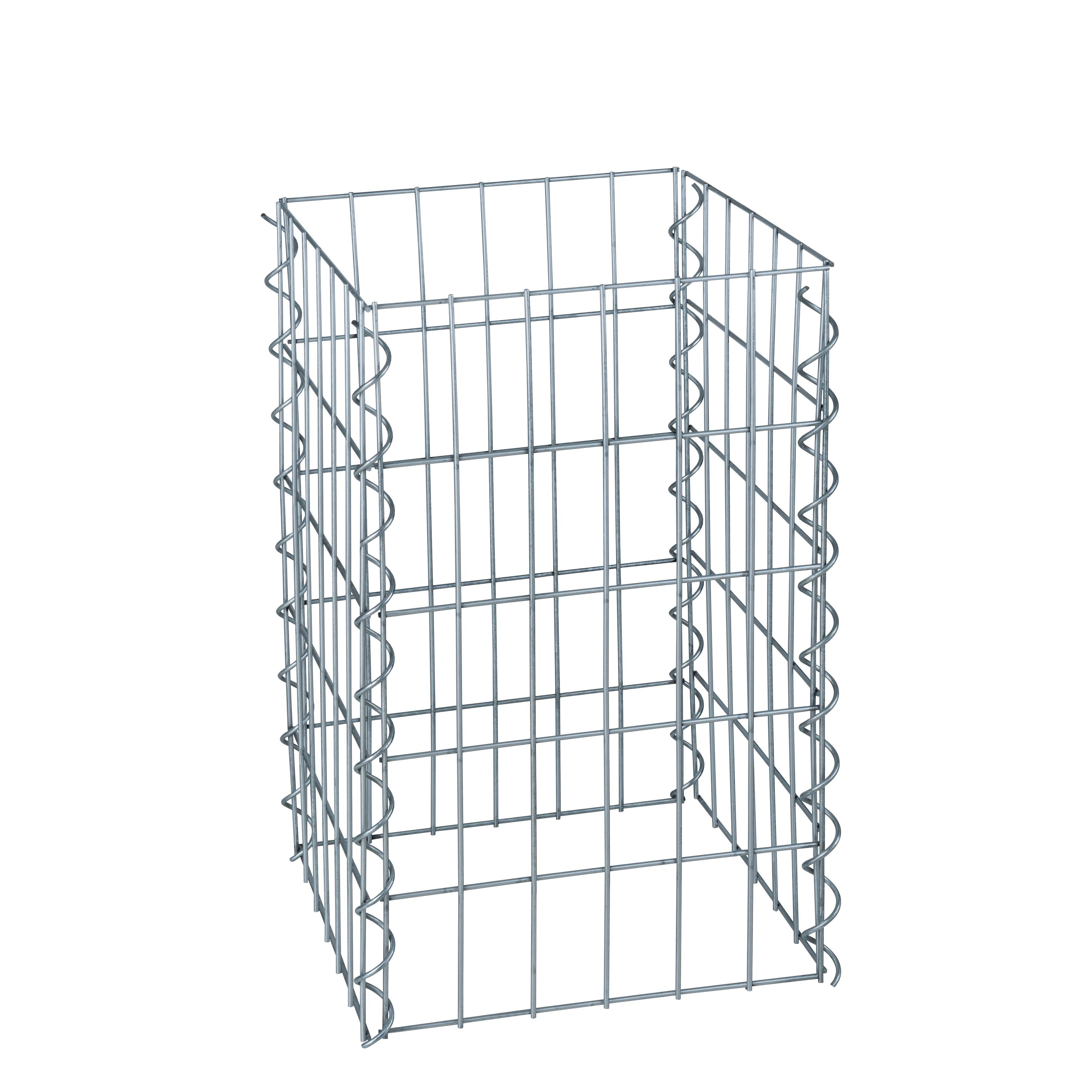 ESTEXO Gabionenzaun Gabione Gabionensäule Säule 50 cm Höhe 4 Eck Steinkorb Säulengabione