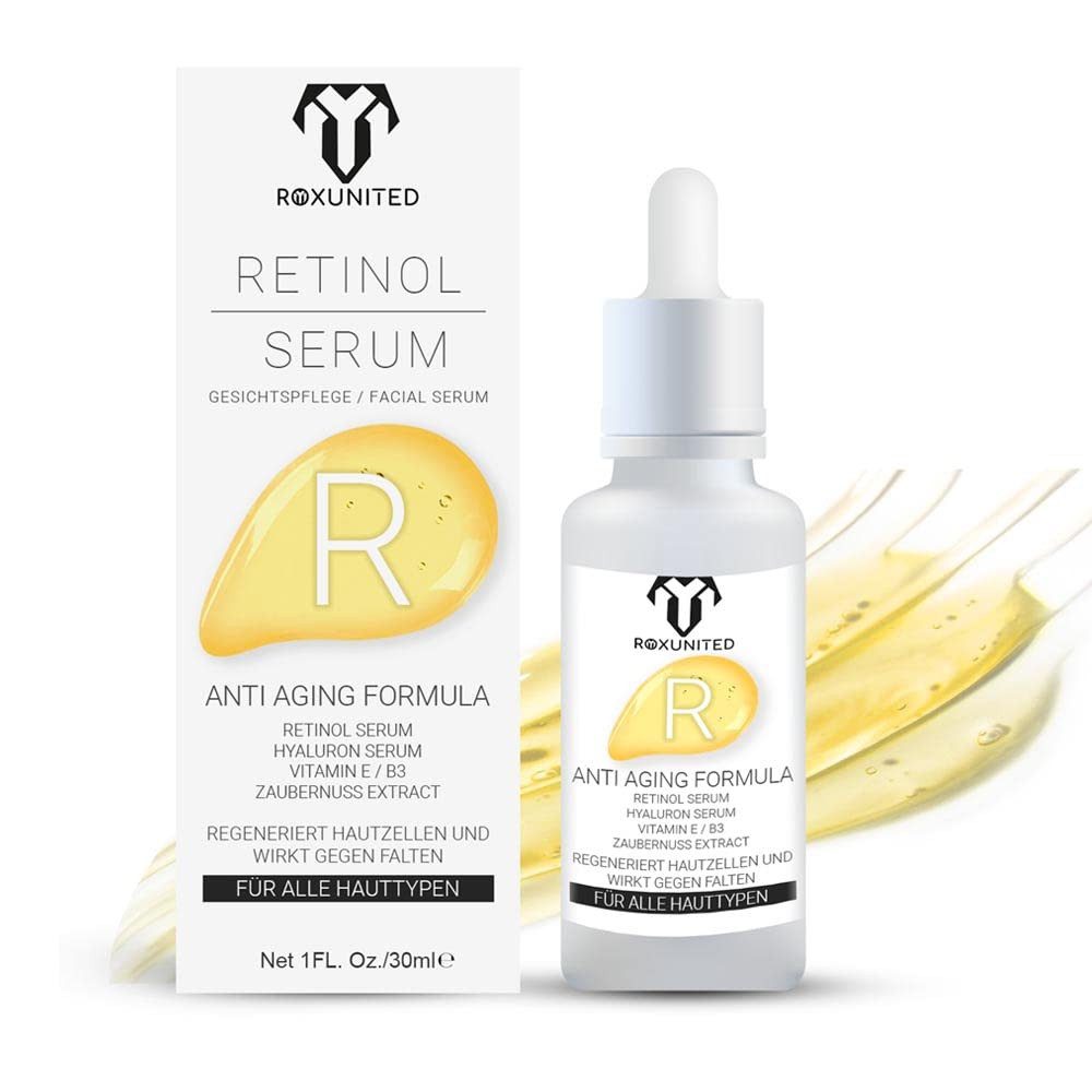 ROXUNITED Gesichtsserum Retinol-Serum, Anti-Aging, 30 ml