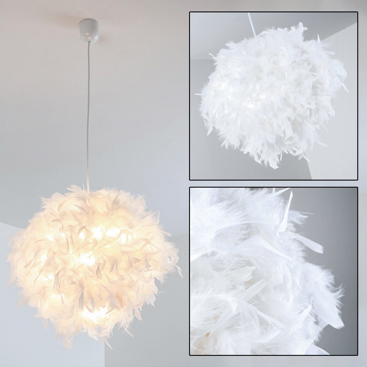 hofstein Pendelleuchte »Robella« moderne Hängelampe aus Metall/Kunststoff m günstig online kaufen