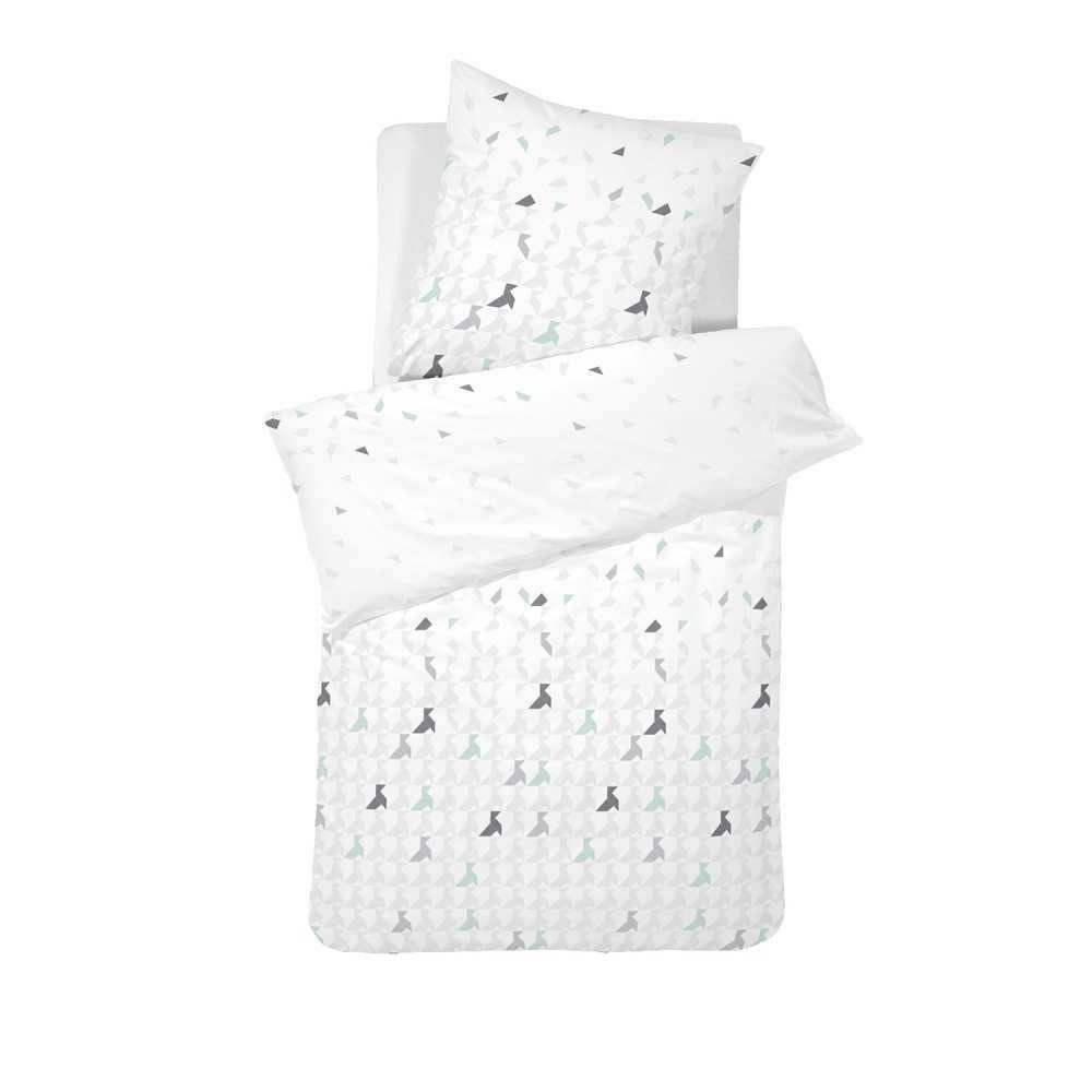 Cinderella Bettwäsche Cinderella Baumwoll Perkal Bettwäsche Origami, Baumwolle, 2 teilig