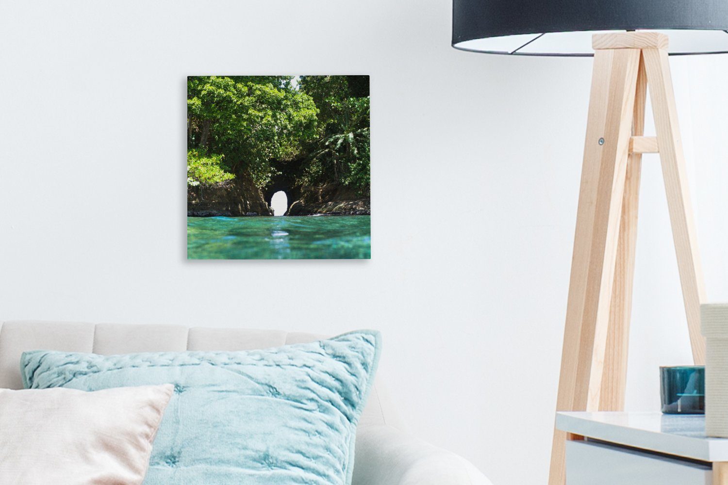 Land Leinwandbild OneMillionCanvasses® der Costa auf für Bilder dem St), in Rica, Wohnzimmer in Schlafzimmer Loch Ein Wand (1 Leinwand