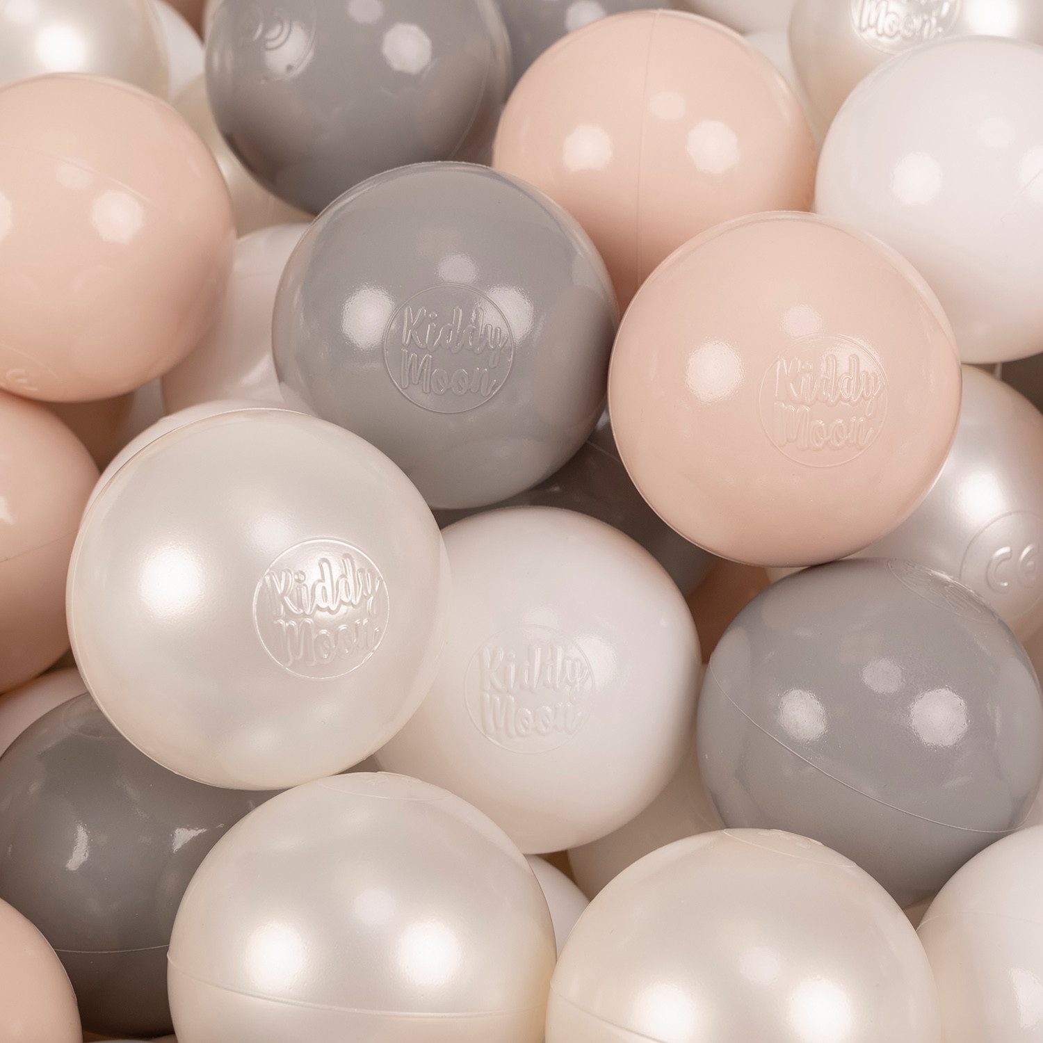 KiddyMoon Bällebad-Bälle ZK7 (Baby Plastikbälle Spielbälle, 50-St), Made in Europe