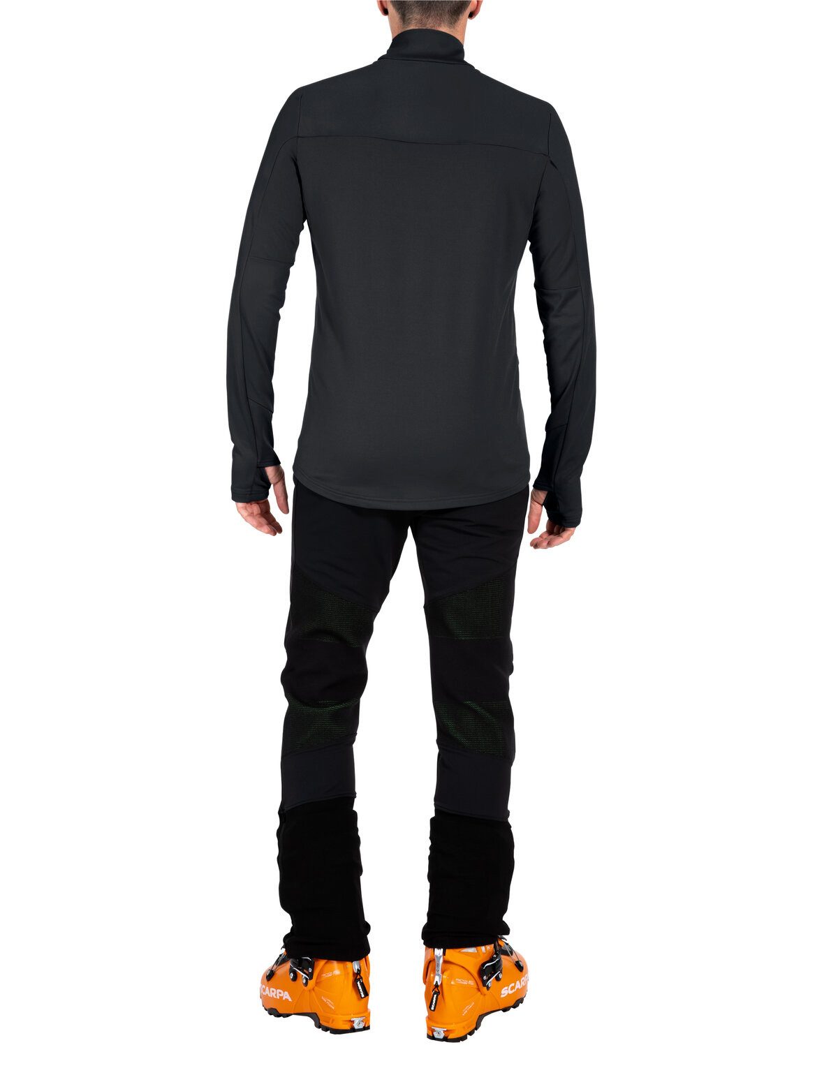 VAUDE Langarmshirt MEN'S LIVIGNO HALFZIP II elastische Verarbeitung, leichtes Material, aus Polyester und Elasthan
