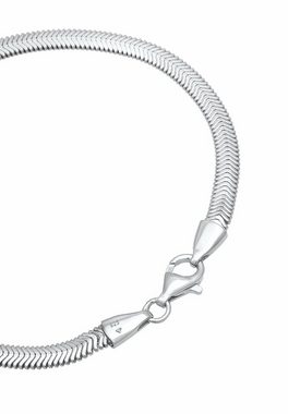 Kuzzoi Armband Flach Elegant Schlangenkette Fischgräte 925 Silber