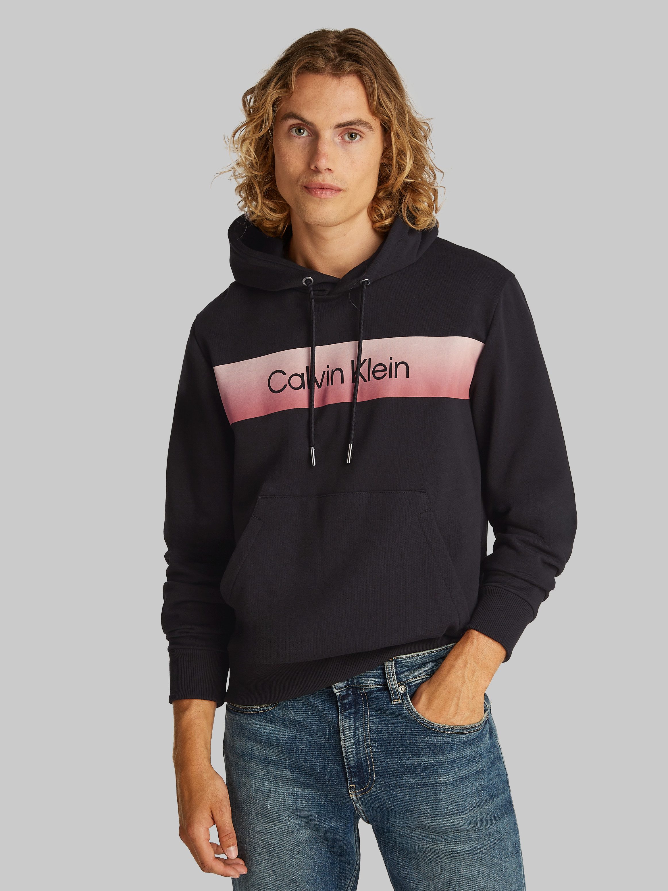 Calvin Klein Hoodie LINEAR OMBRE CHEST günstig online kaufen
