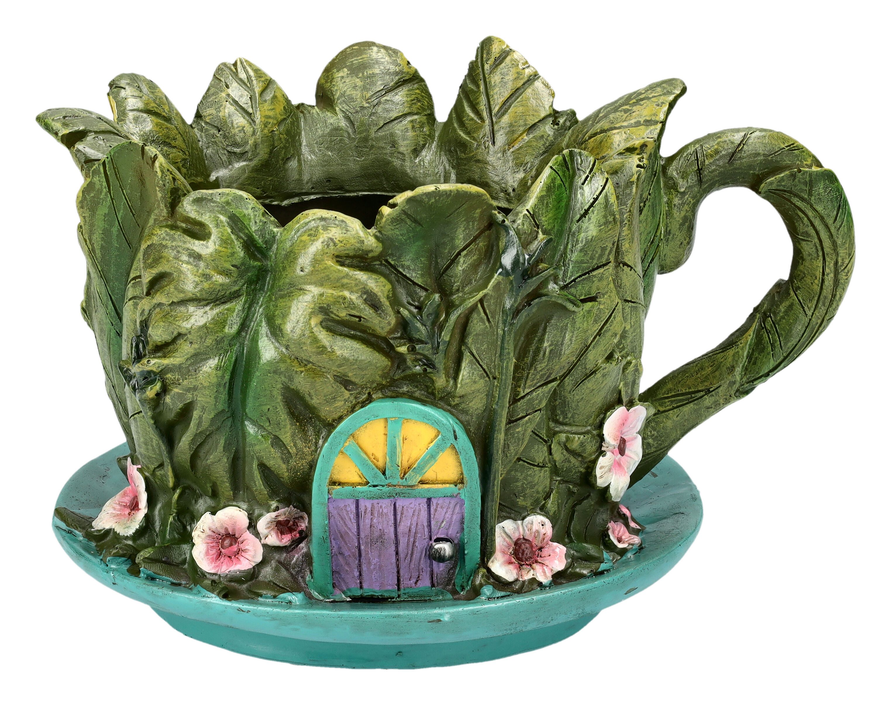 Figuren Shop GmbH Blumentopf Pflanztopf - Elfen Haus - Fantasy Fee Dekoration Blumentopf