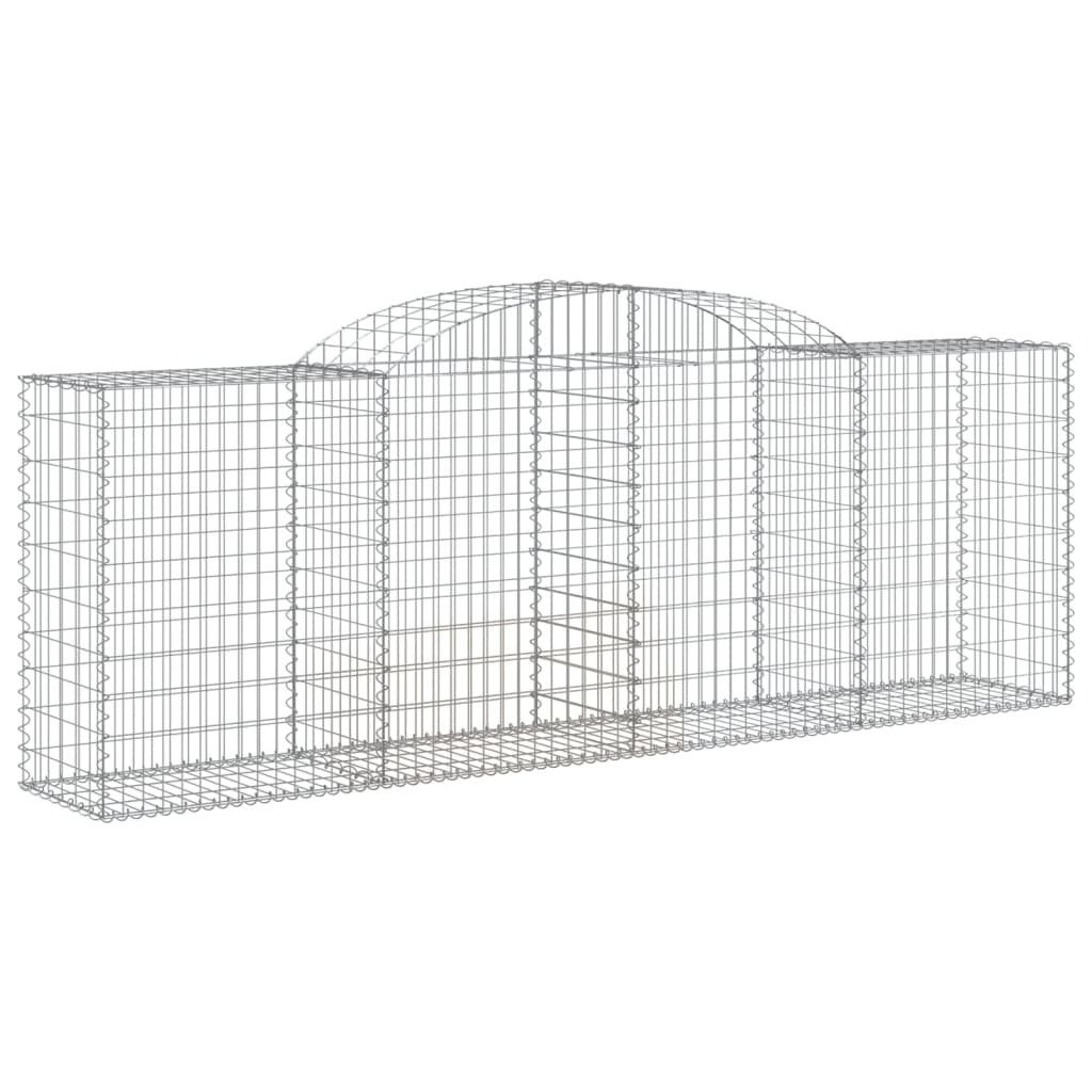 vidaXL Gabionenzaun, Gabione mit Hochbogen 300x50x100/120 günstig online kaufen