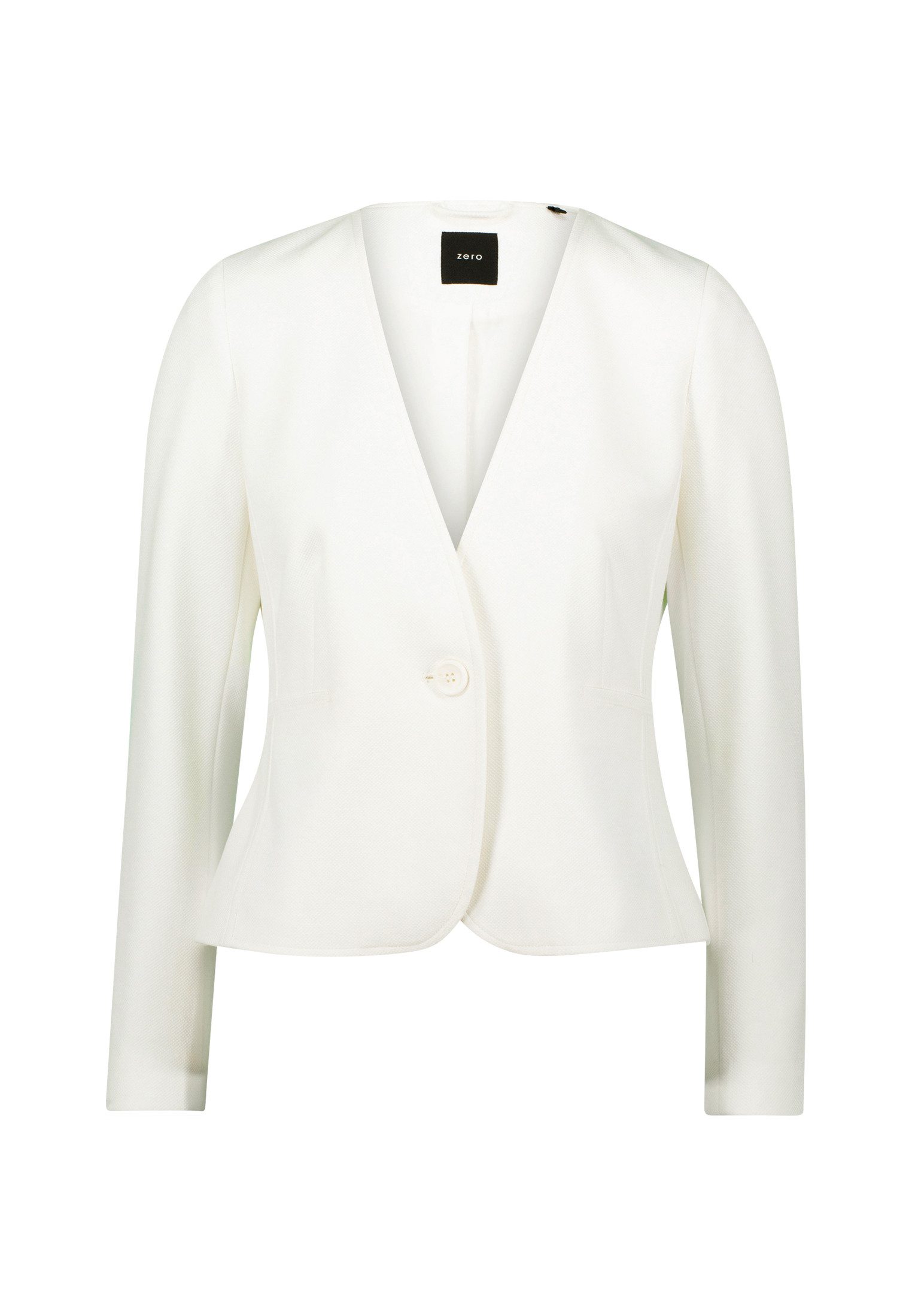 Zero Jackenblazer zero Piqué-Blazer mit Knopfverschluss günstig online kaufen