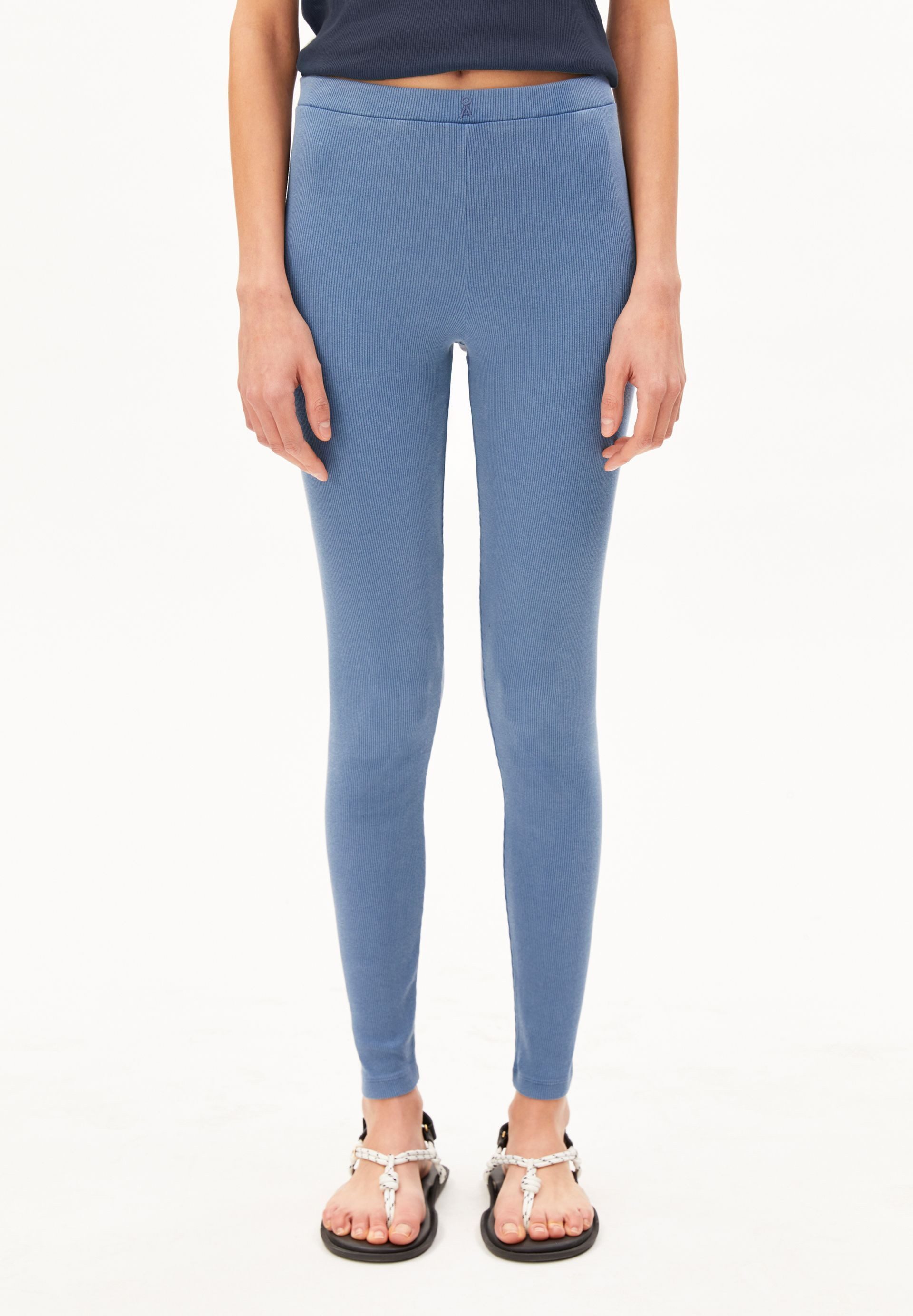 Armedangels Leggings GMT DYE RIB Ripp-Leggings aus Bio-Baumwoll Mix