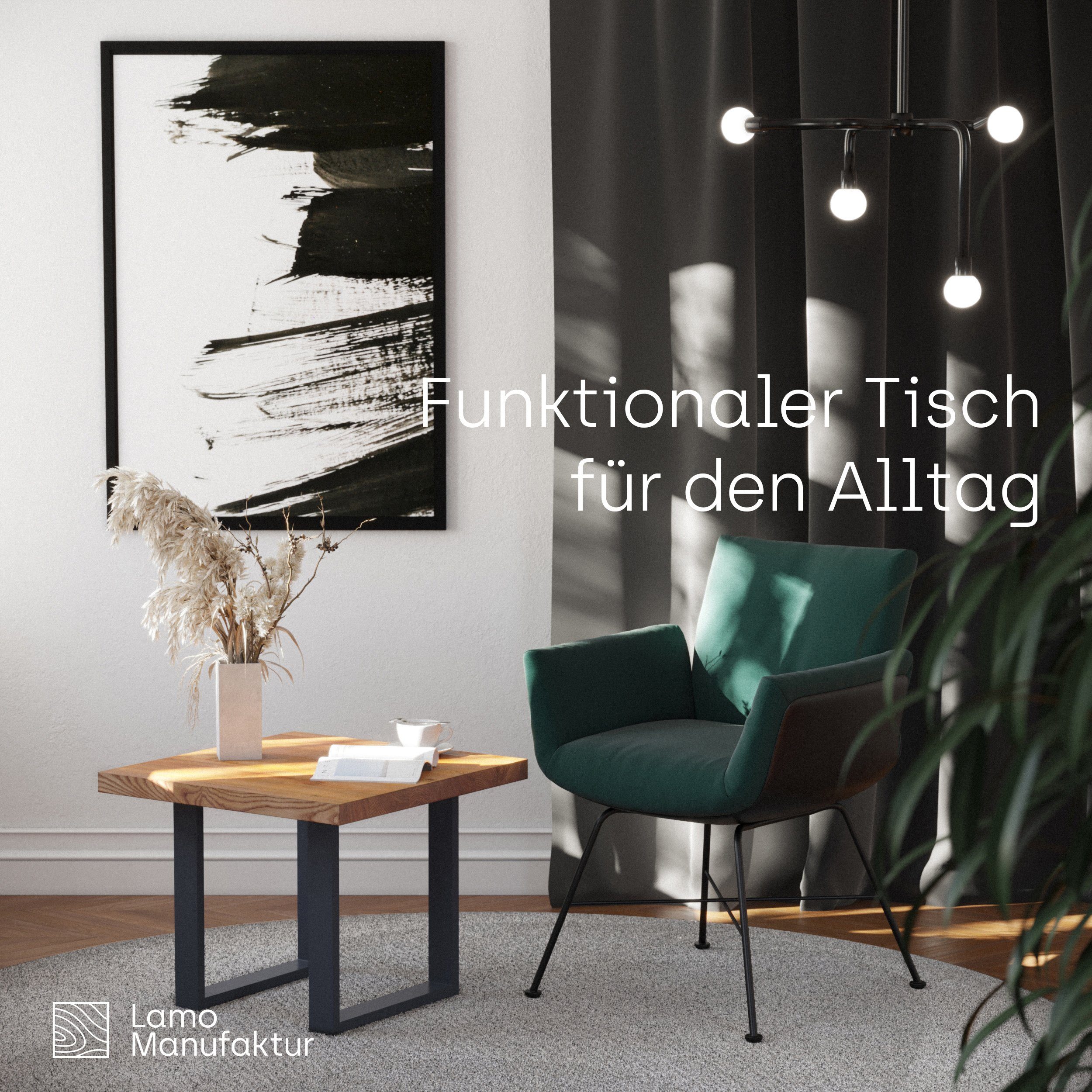 LAMO Manufaktur Esstisch Loft Küchentisch Tischplatte günstig online kaufen