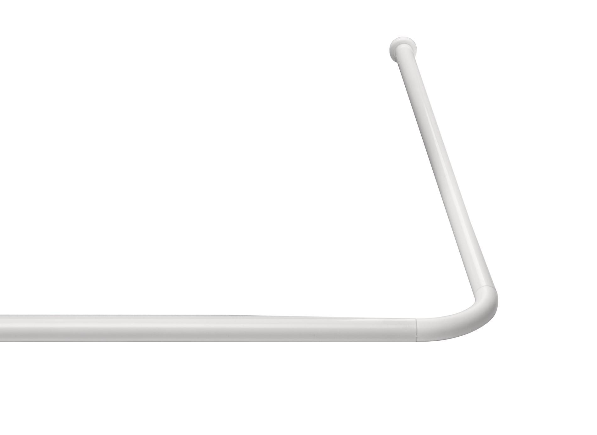 Ridder Duschvorhangstange Graz weiß, Aluminium, Kunststoff günstig online kaufen