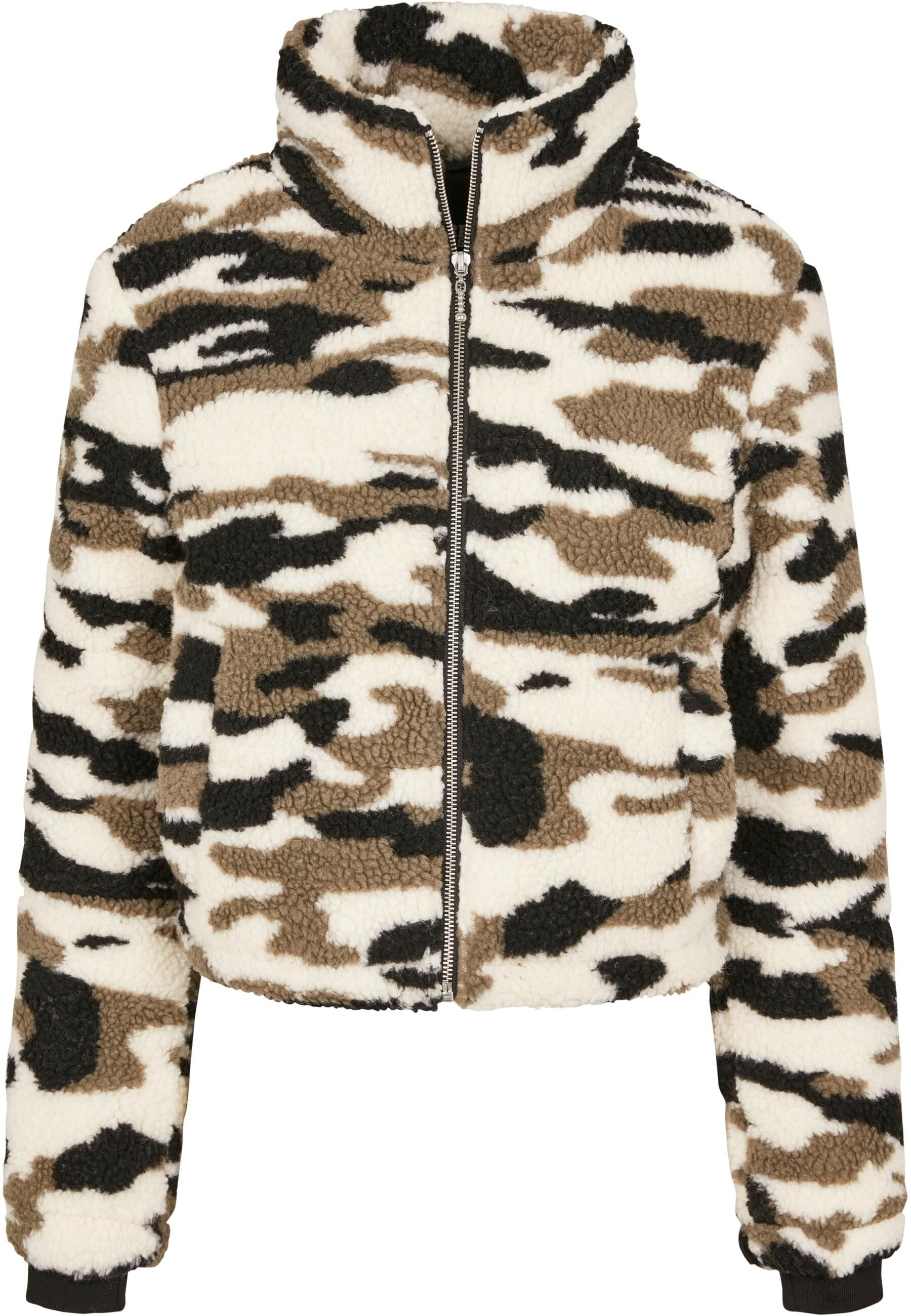 URBAN CLASSICS Winterjacke Urban Classics Damen Ladies Camo Sherpa Jacket (1-St)