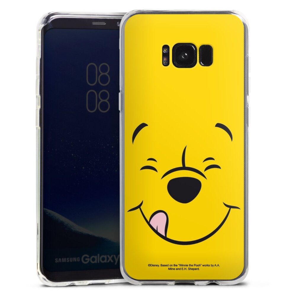 DeinDesign Handyhülle Winnie Puuh Offizielles Lizenzprodukt Disney Puuh Closeup, Samsung Galaxy S8 Plus Silikon Hülle Bumper Case Handy Schutzhülle