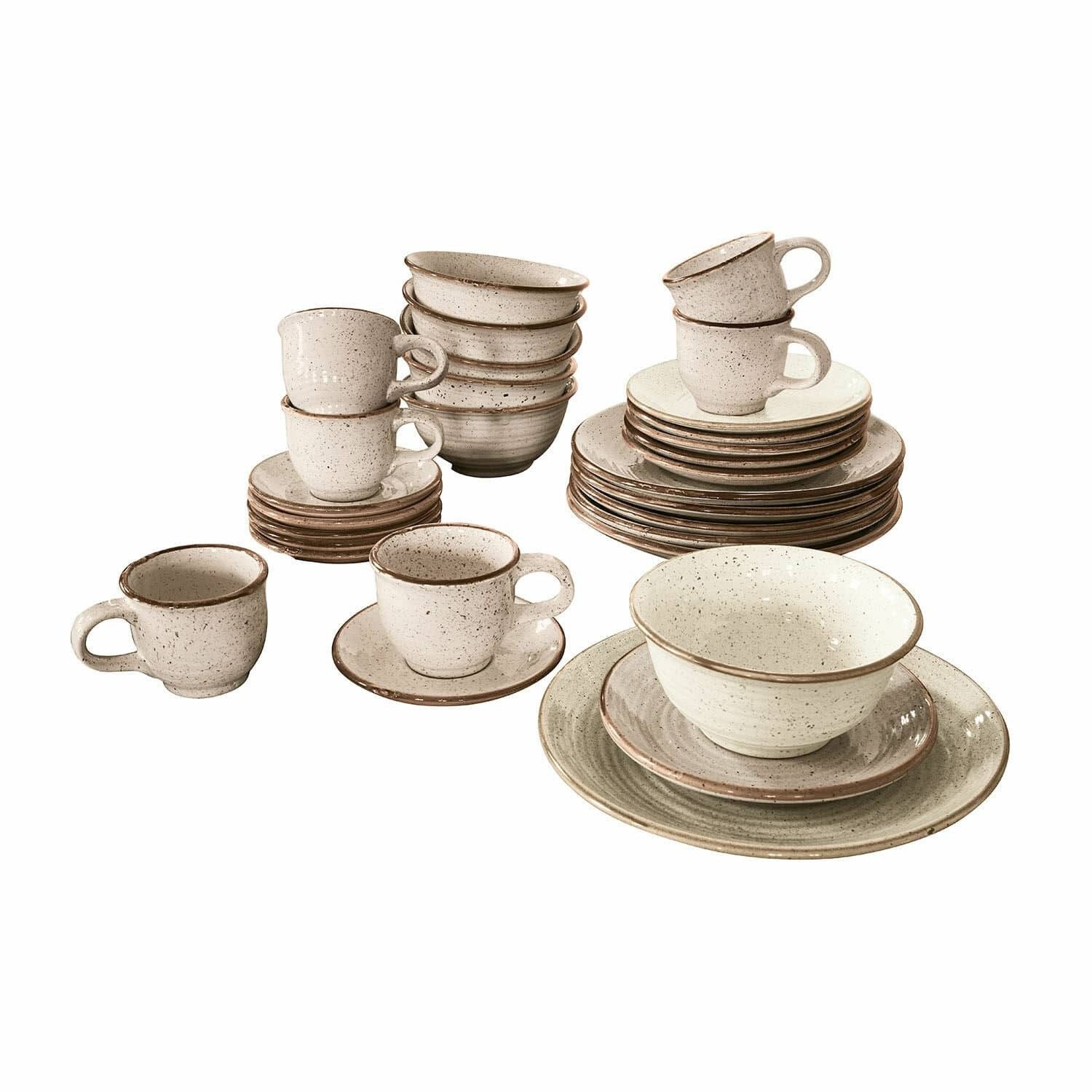 Mirabeau Geschirr-Set Geschirr 30er Set Murray beige, Steingut