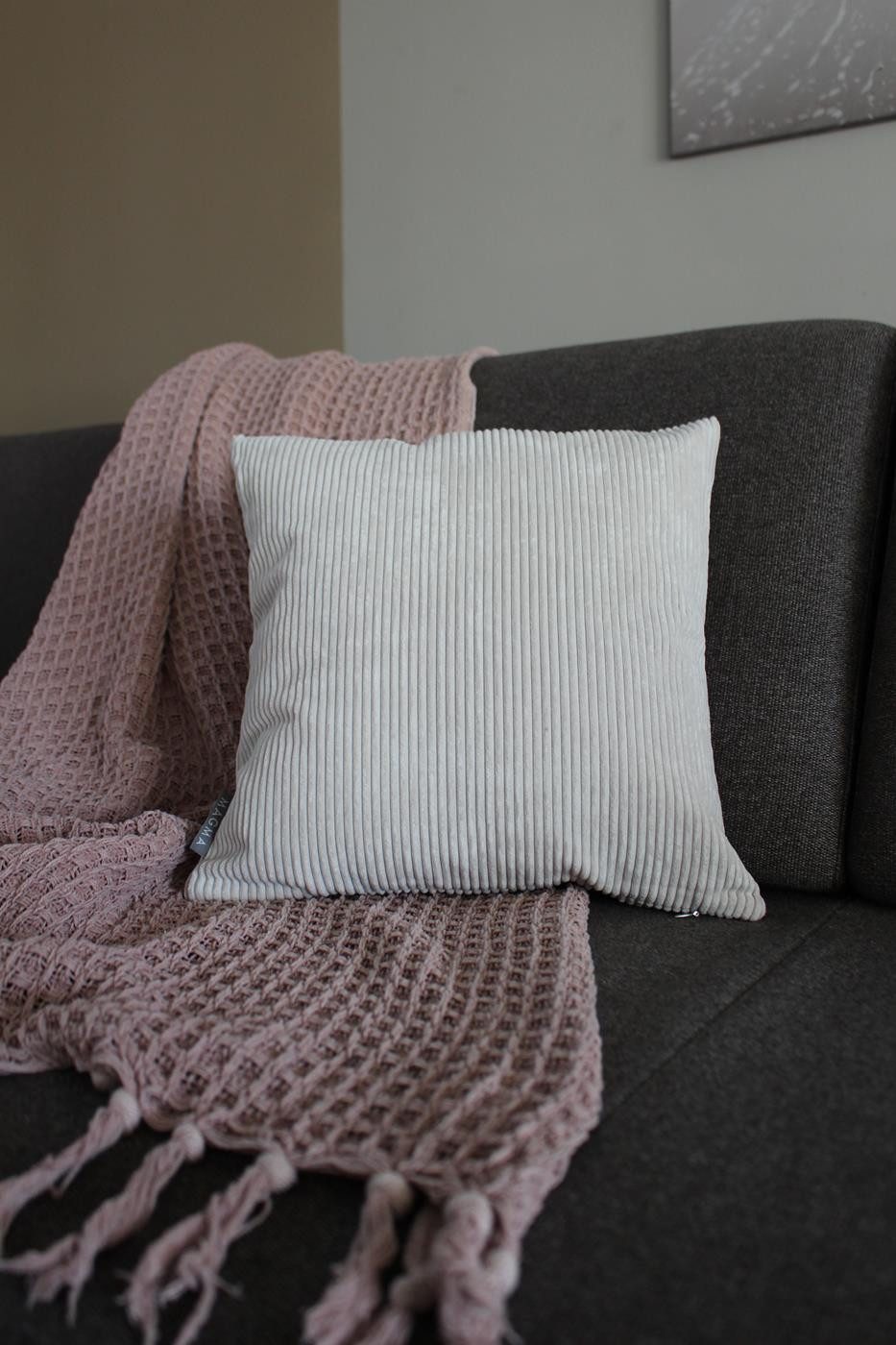 Magma Heimtex Kissenhülle Cord Kord Kissenbezug Inga 40x40cm in trendigen Farben, (1 Stück)