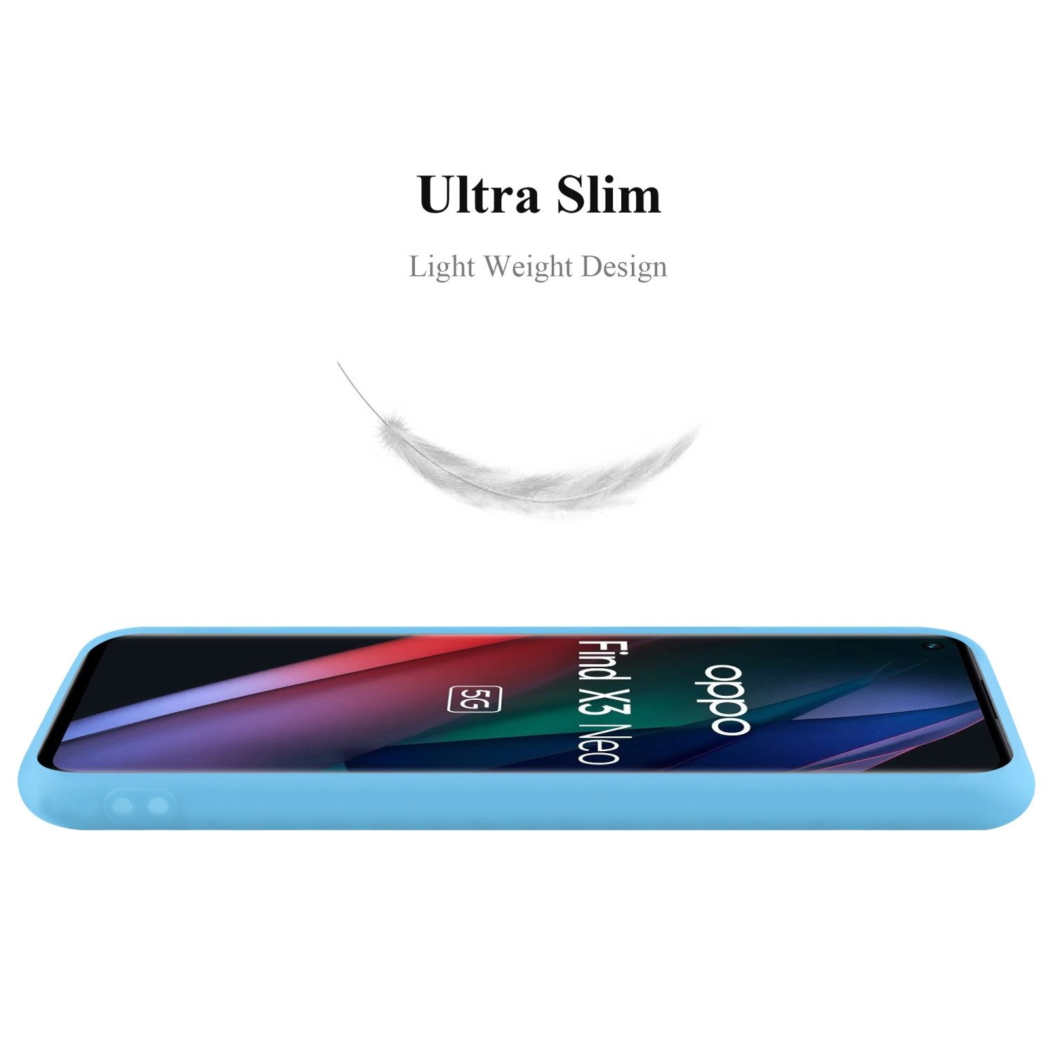 Cadorabo Handyhülle für Oppo FIND X3 NEO Hülle Oppo FIND X3 NEO, Flexible TPU Silikon Handy Schutzhülle - Hülle - ultra slim