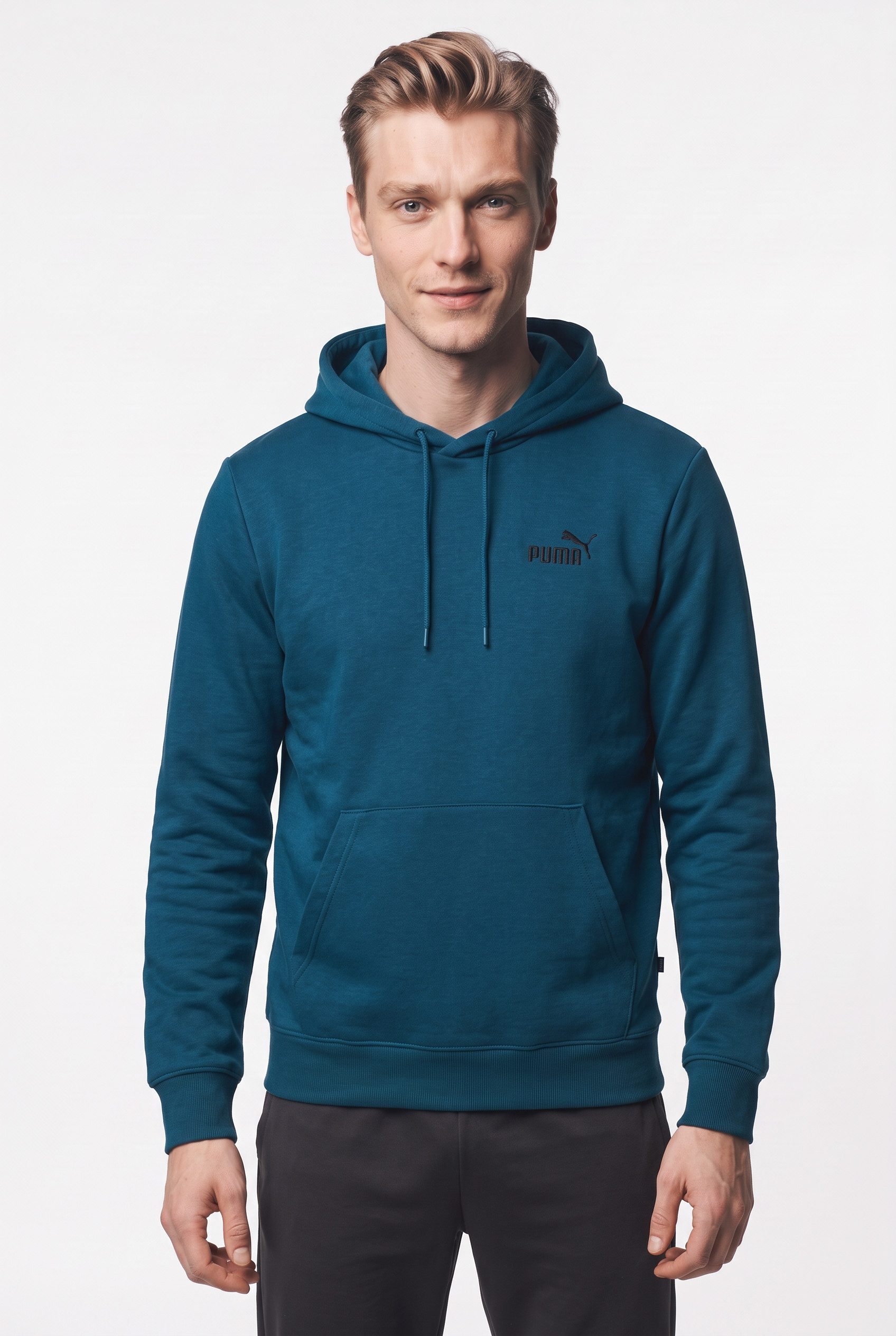 PUMA Kapuzensweatshirt ESS SMALL NO 1 LOGO HOODIE FL S mit Kapuze, mit angesetztem Bündchen am Ärmel