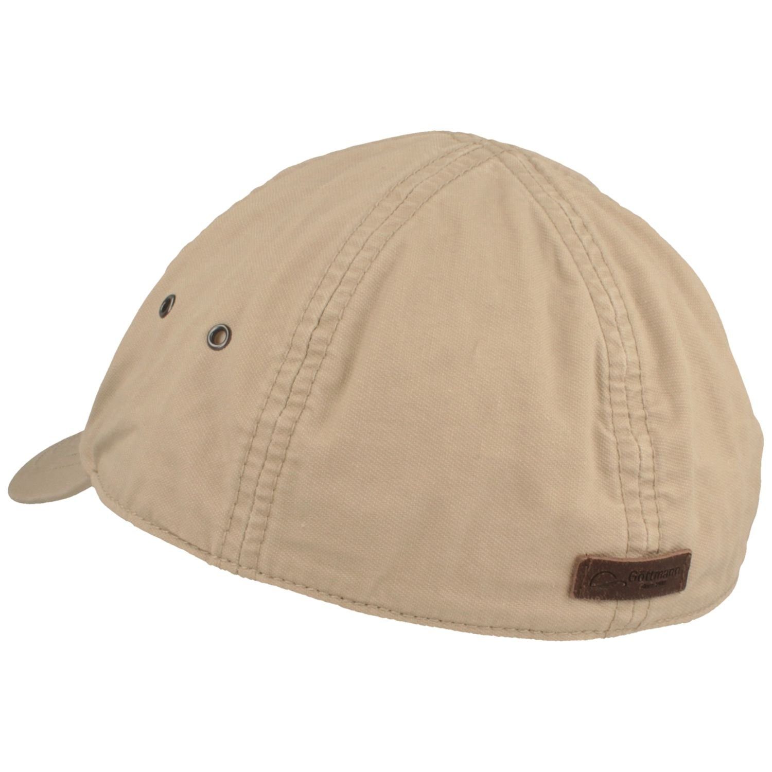 40+ Cap mit Baumwolle Göttmann Baseball beige UV-Schutz 10 aus