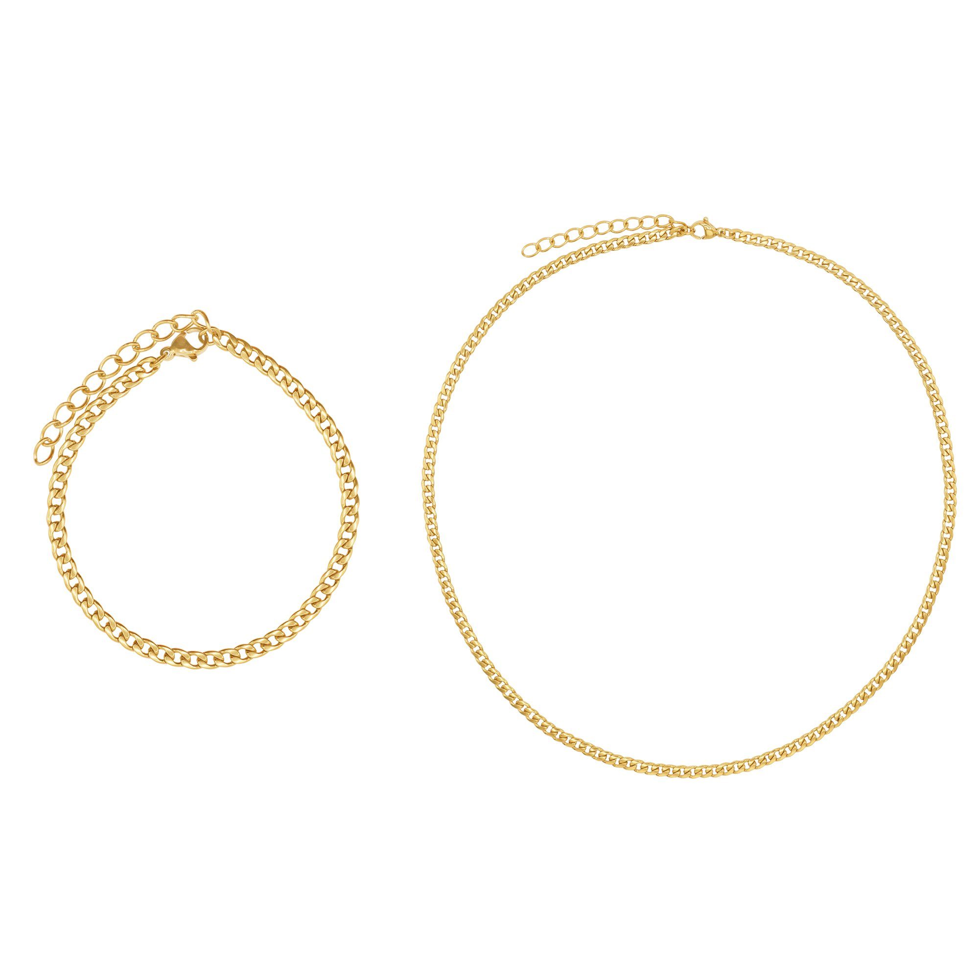 Geschenkset Luana Set für Damen und Collier Heideman Kette goldfarben (inkl. Geschenkverpackung), Amrband mit