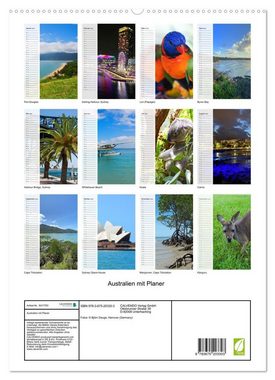 CALVENDO Wandkalender Australien mit Planer (Premium, hochwertiger DIN A2 Wandkalender 2023, Kunstdruck in Hochglanz)