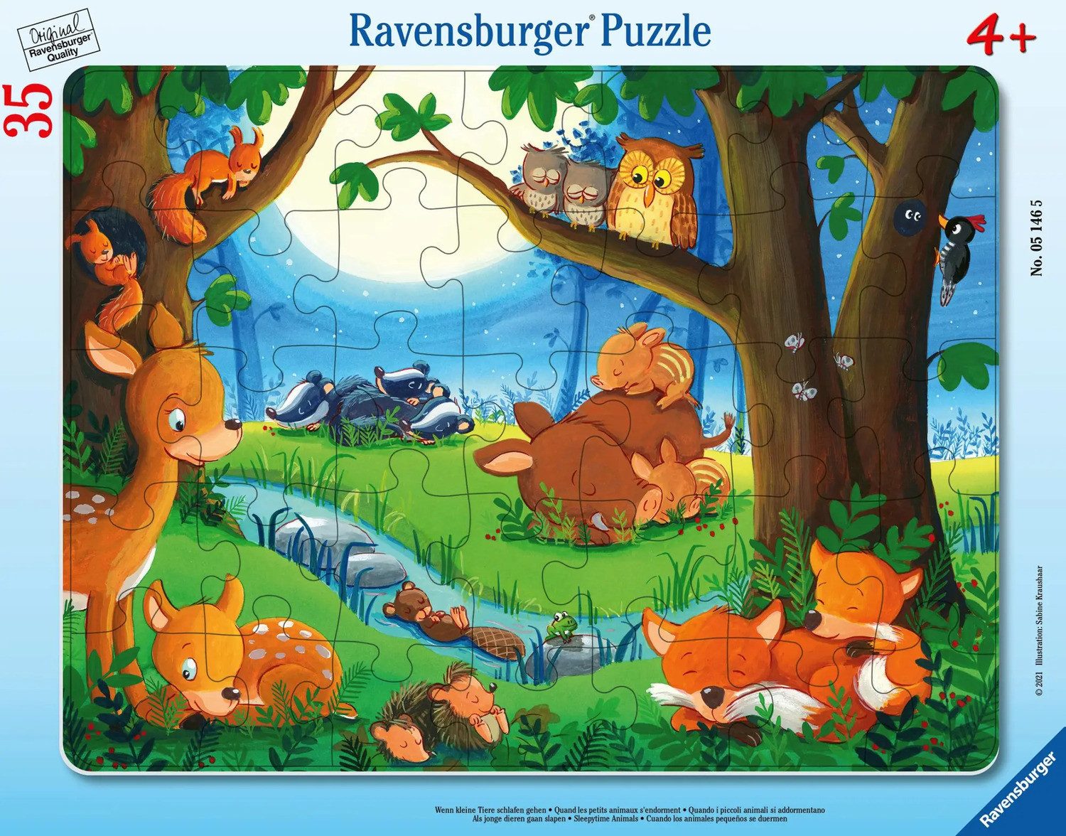 Ravensburger Puzzle Ravensburger Kinderpuzzle - 05146 Wenn kleine Tiere sch günstig online kaufen