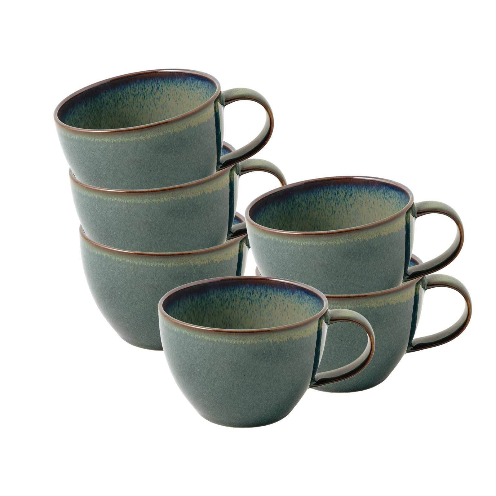 like. by Villeroy & Boch Tasse Crafted Kaffeetassen 247 ml 6er Set, 6-tlg., Porzellan