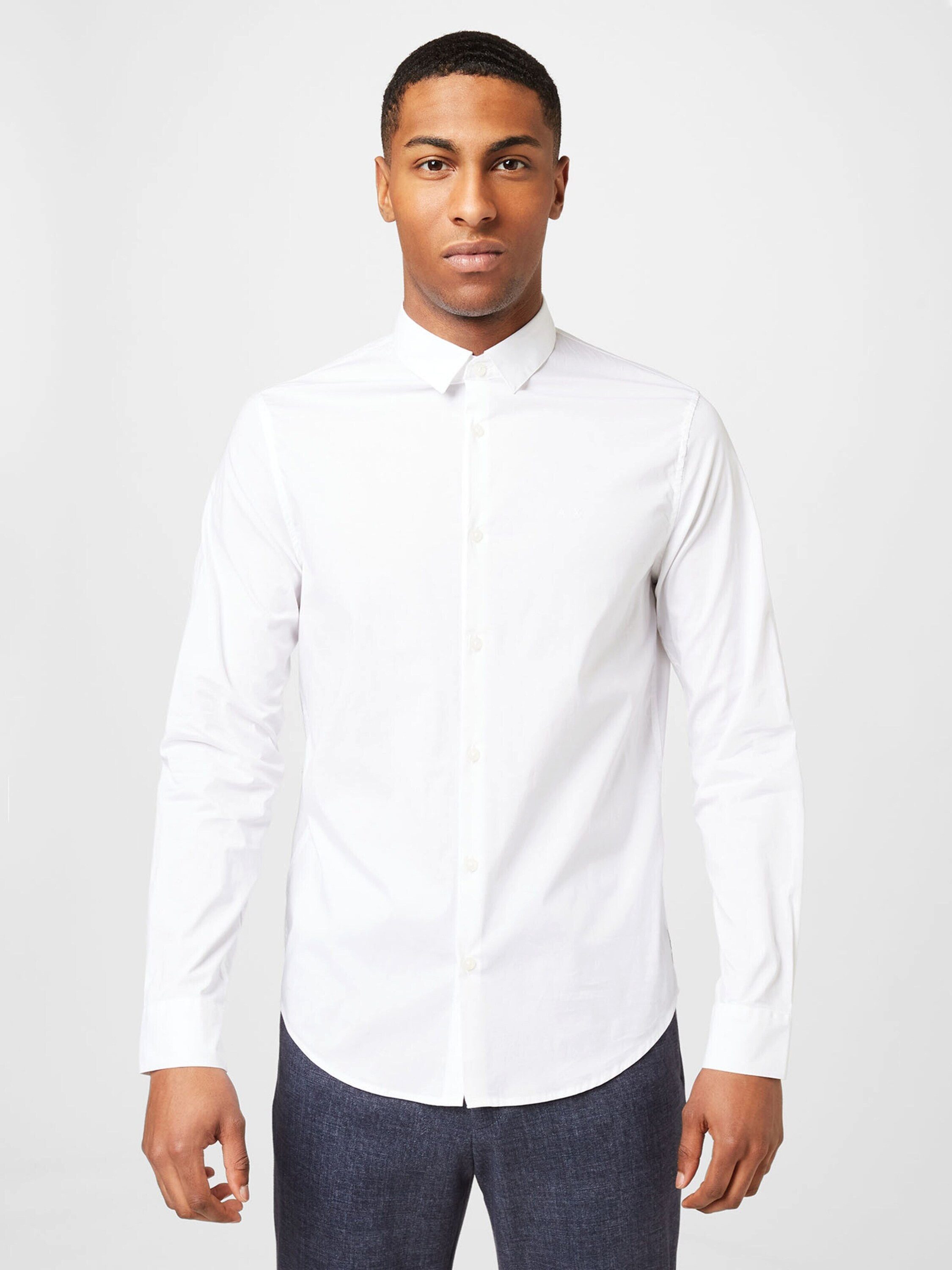 ARMANI EXCHANGE Langarmhemd Tessuto (1-tlg)