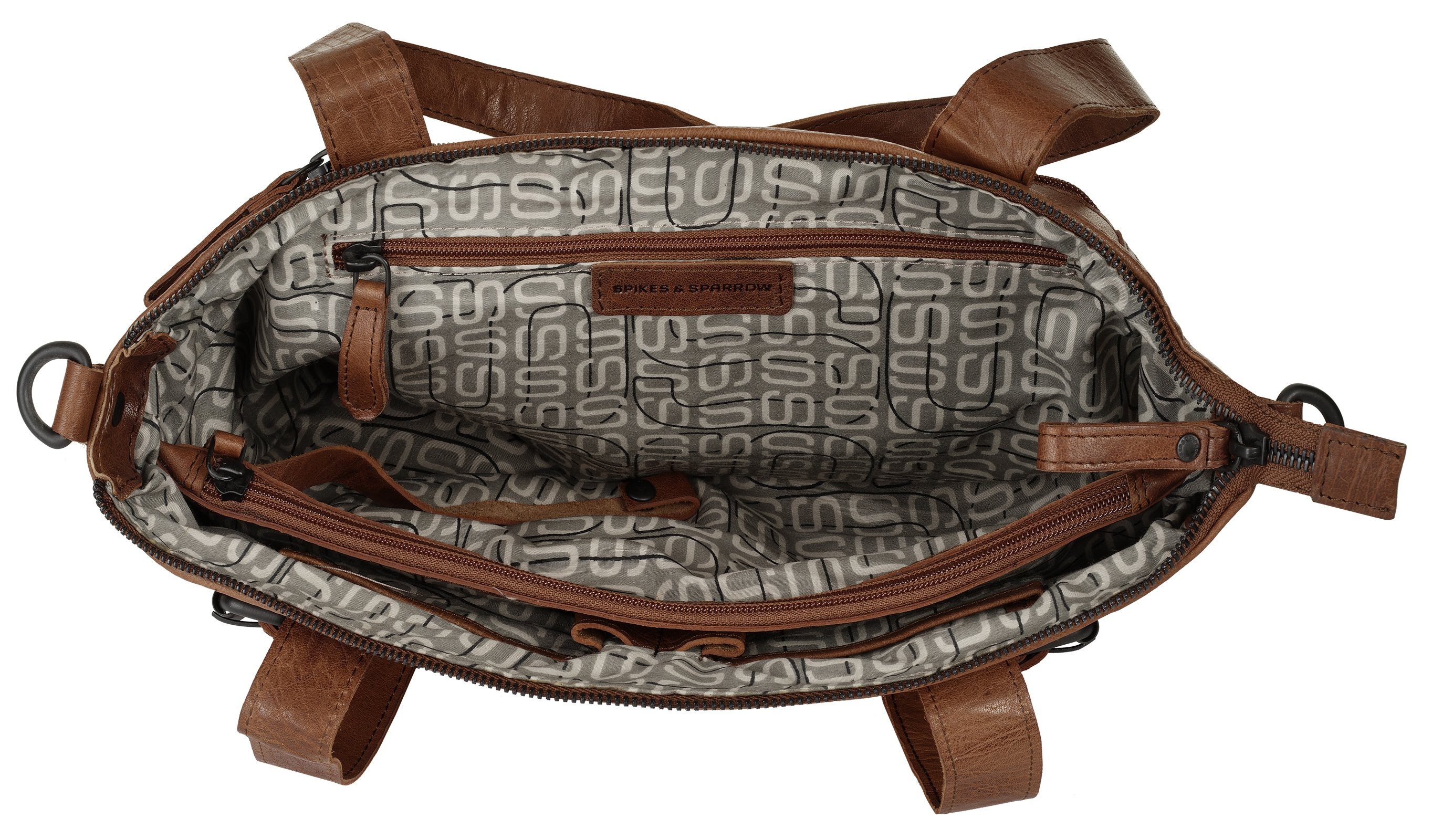 Spikes & Sparrow Shopper, echt Leder