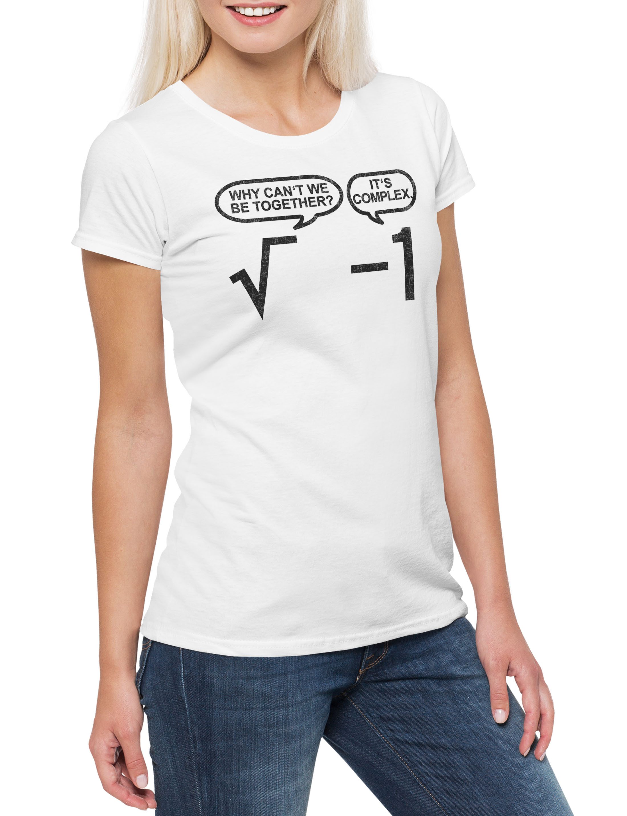 Print-Shirt Being Together Is Complex Damen T-Shirt Lehrer Fun Teacher Professor
