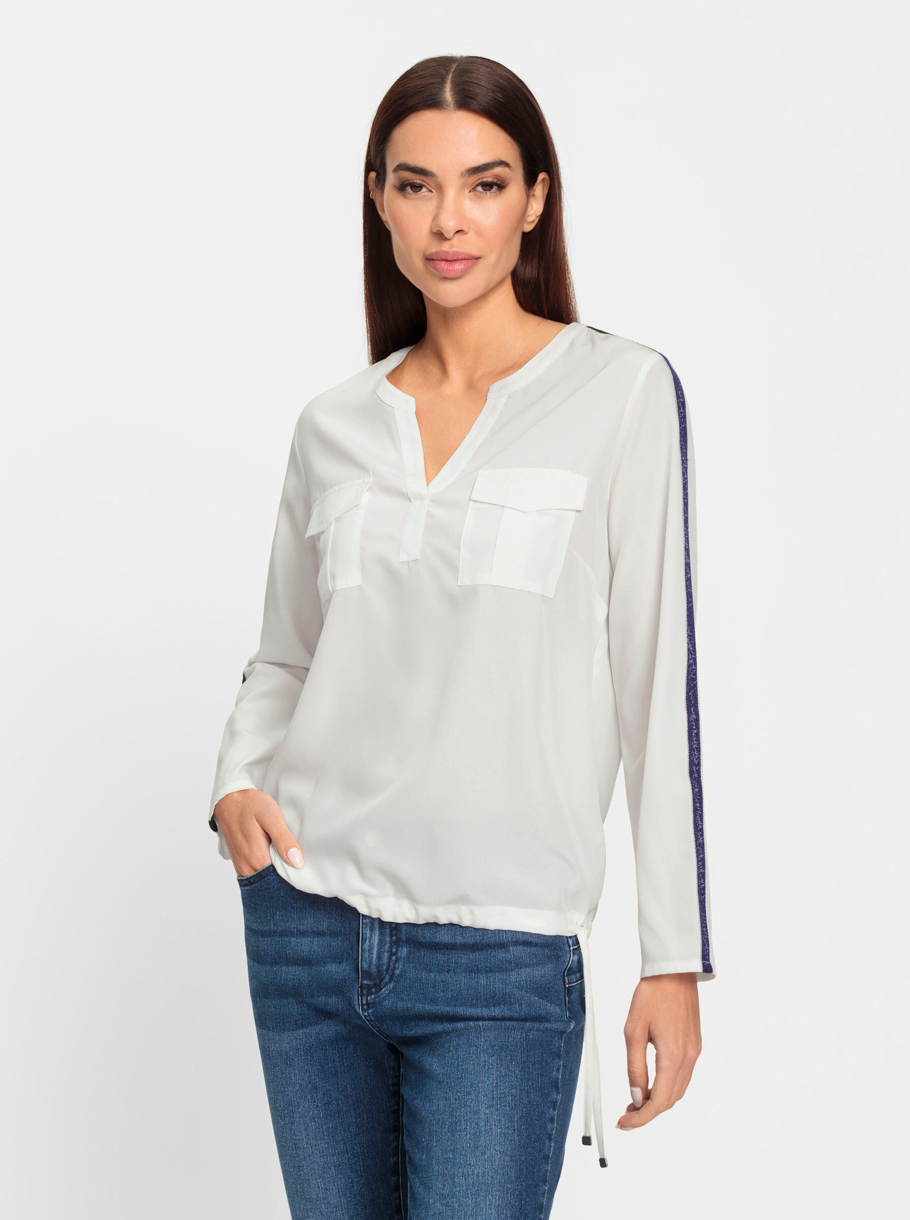 heine Klassische Bluse Bluse Langarm