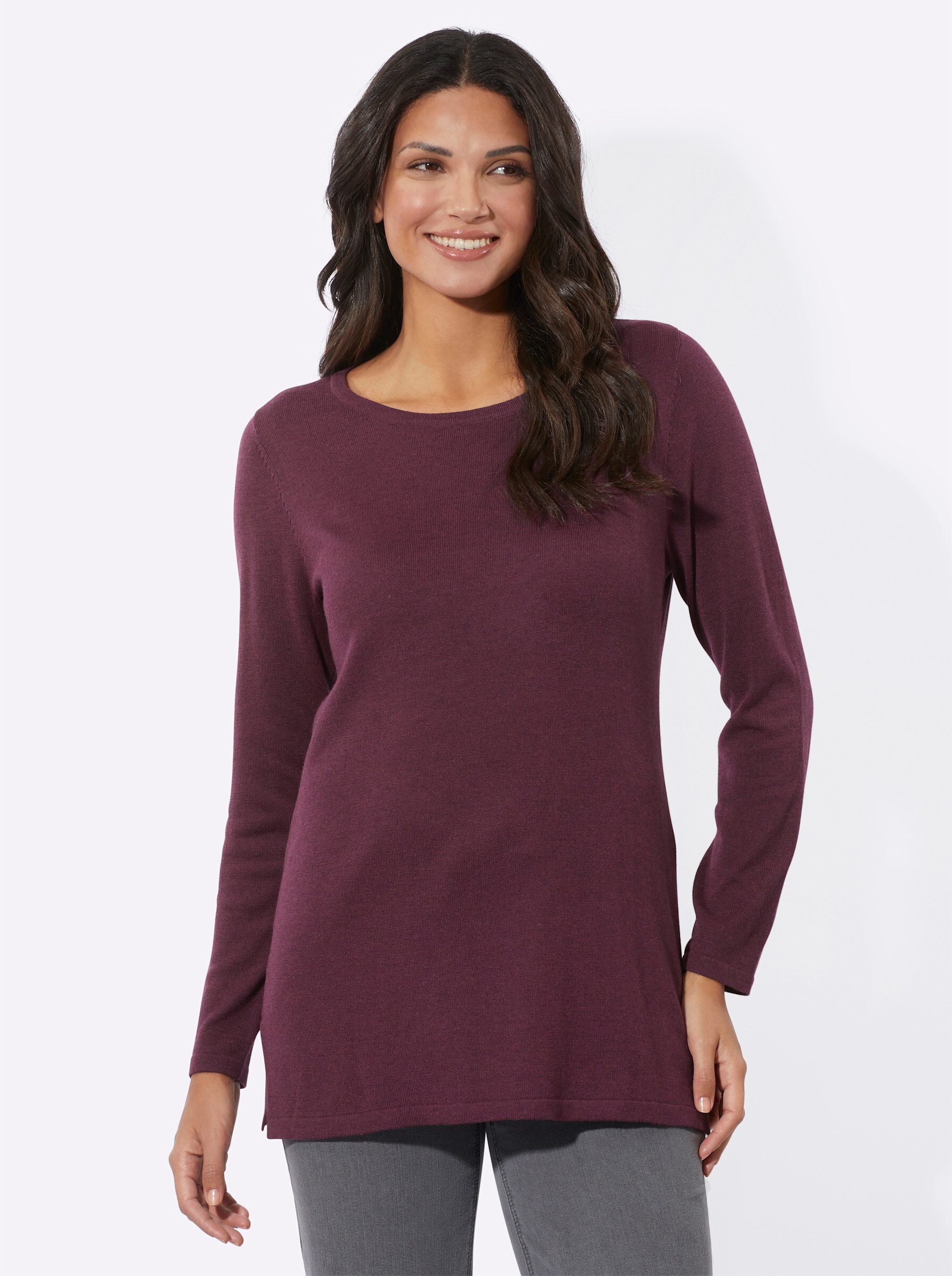 Sieh an! Strickpullover Longpullover günstig online kaufen