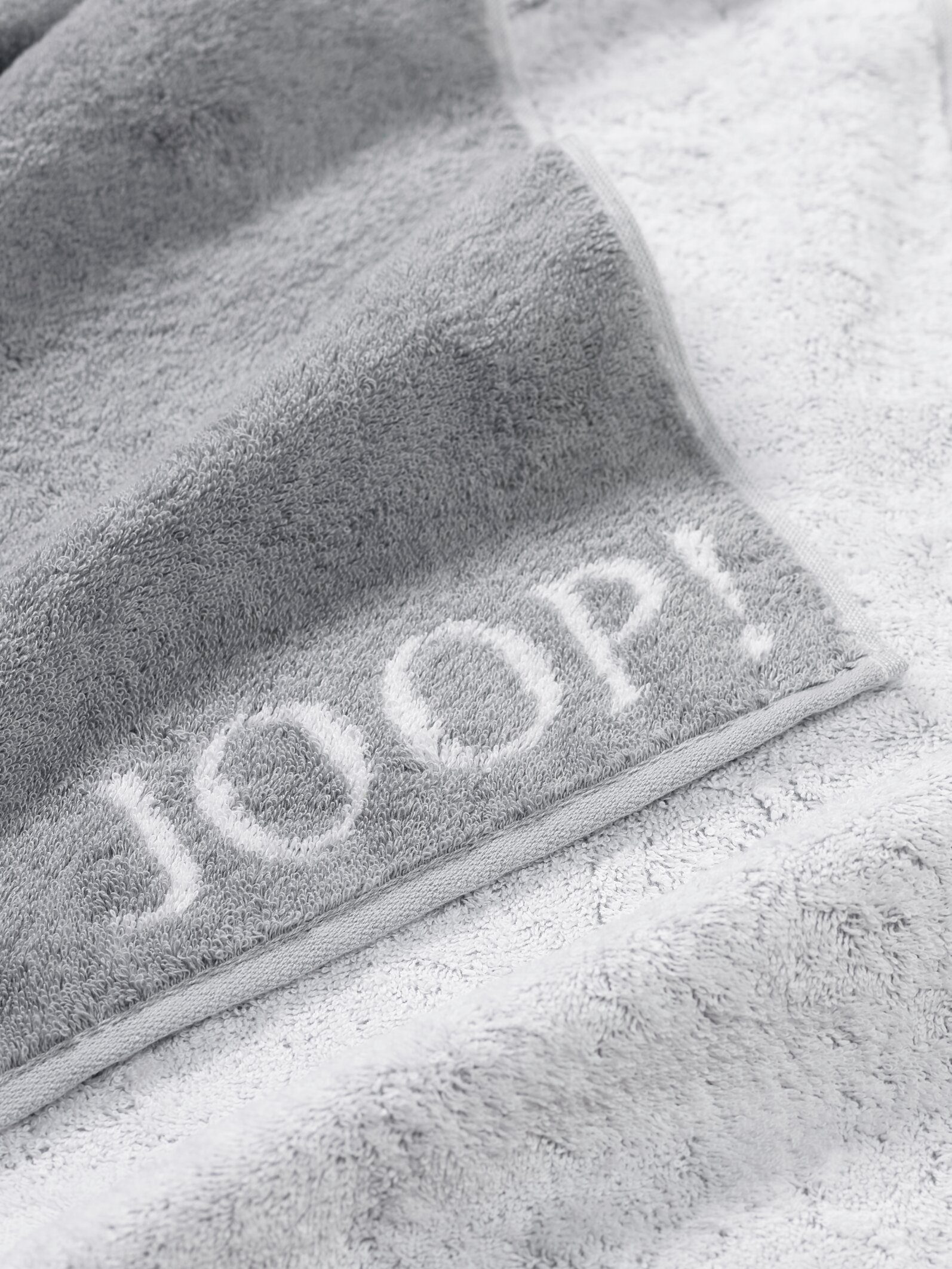 Joop! - (2-St) Handtücher DOUBLEFACE JOOP! Textil Silber LIVING Handtuch-Set, CLASSIC