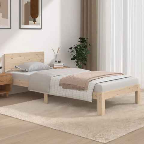 vidaXL Bett Massivholzbett Kiefer 90x200 cm