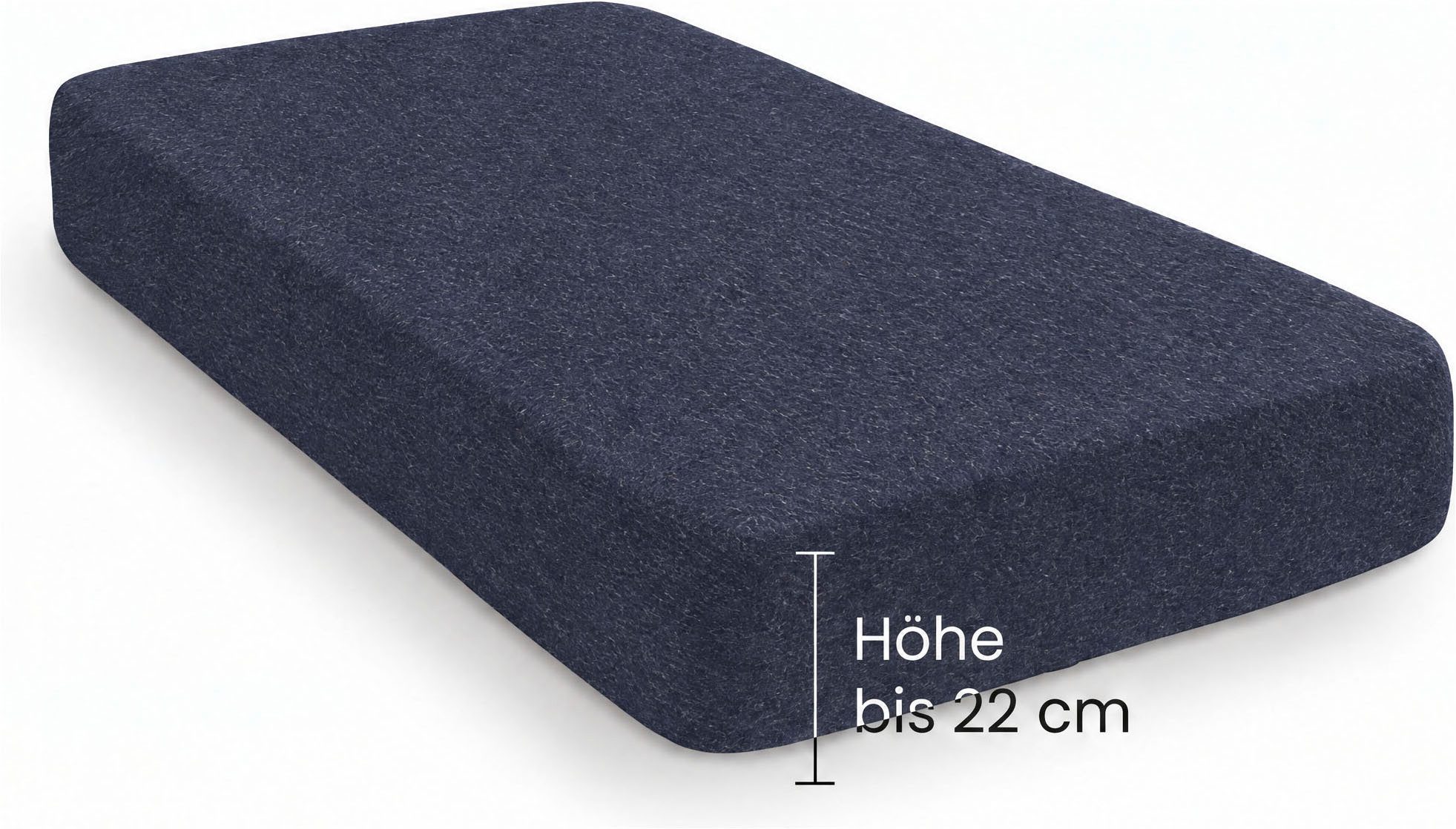 Biberna Spannbettlaken 0841380 HERMAL Premium Melange-Biber Spannbetttuch 100% Baumwolle, Flanell, Gummizug: rundum, (1 Stück), Biber, wärmend & weich, Rundumgu – Bild 2 von 5