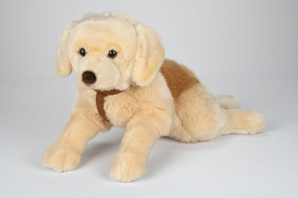 Uni-Toys Kuscheltier Kuscheltier Golden Retriever liegend 62 cm Hund groß Uni-Toys