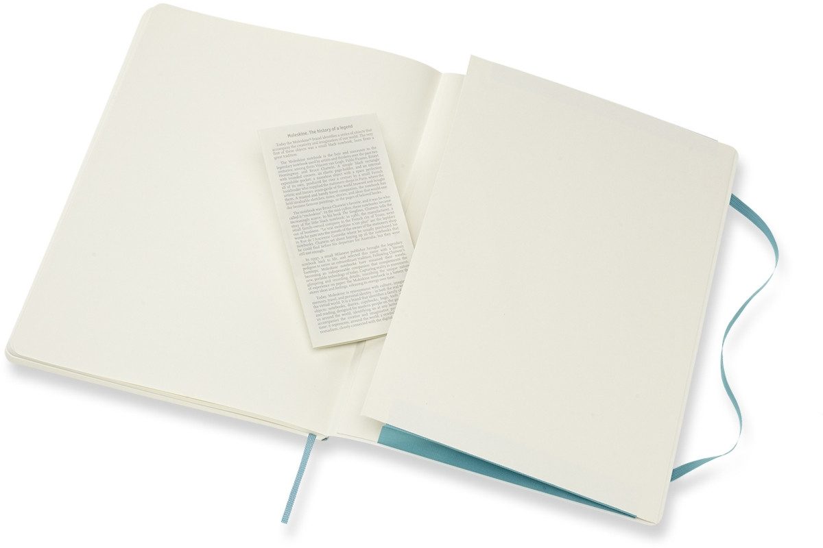 Notizbuch Notizbuch XL 19x25cm liniert Softcover riffblau