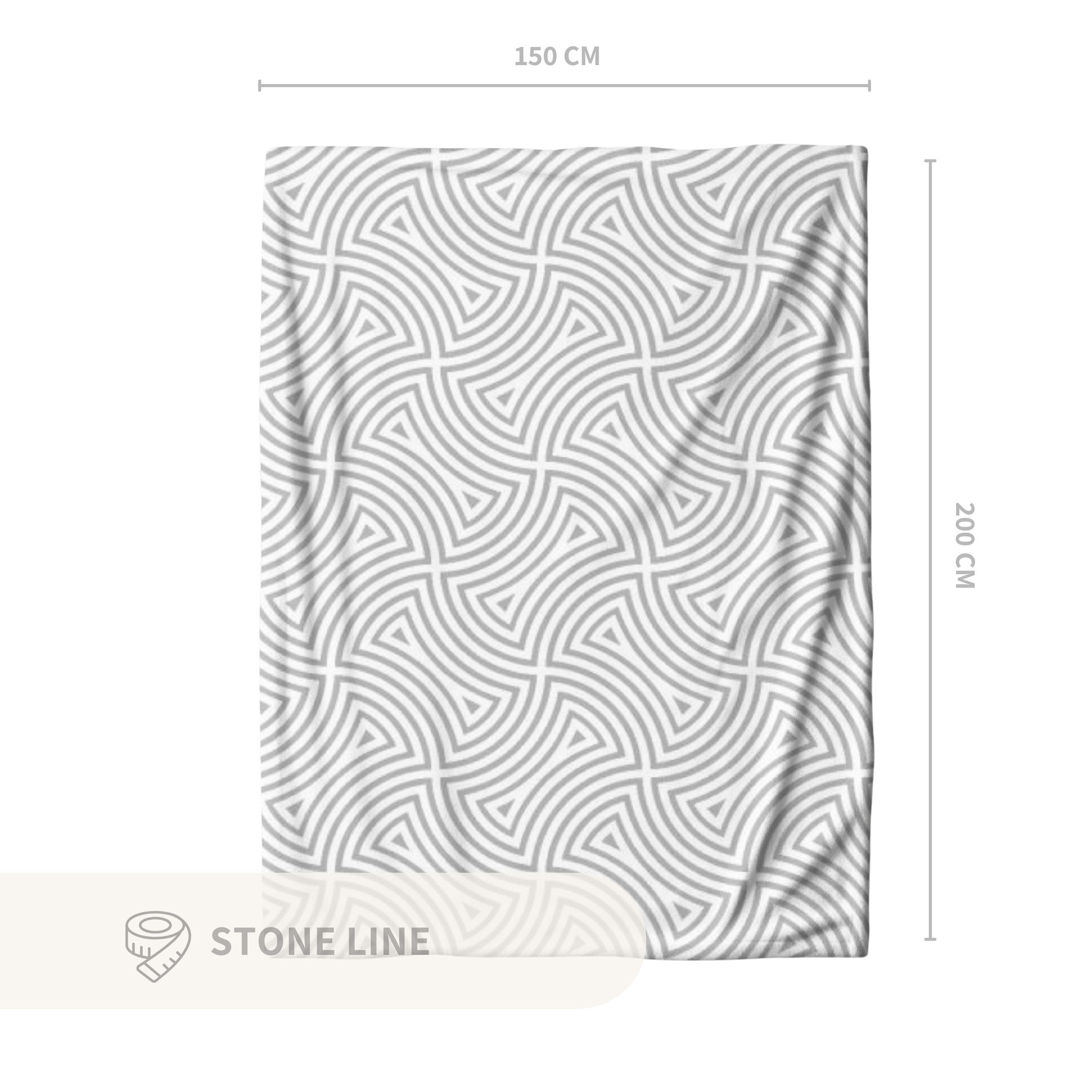 Wohndecke zweifarbiges Design zum Wenden, MTOnlinehandel, Überwurf Plaid, elegant und stilvoll, Geschenk für Frauen