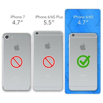 EAZY CASE Handyhülle Premium Silikon Case für Apple iPhone 6 / 6S 4,7 Zoll, Handy Softcase Hülle Silikon mit Displayschutz Case Blau / Nachtblau